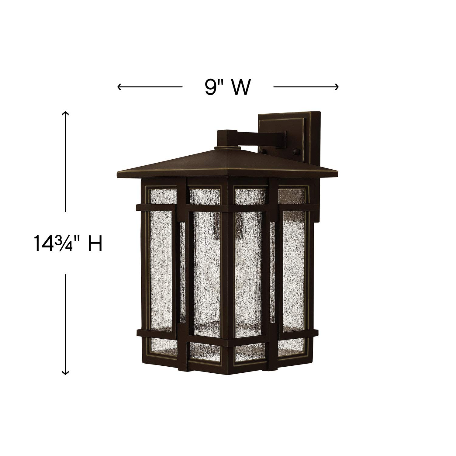Hinkley Tucker Collection One Light Medium Outdoor Wall Mount in Oil Rubbed Bronze - Perfect for Porch, Patio, and Exterior Entryway Lighting