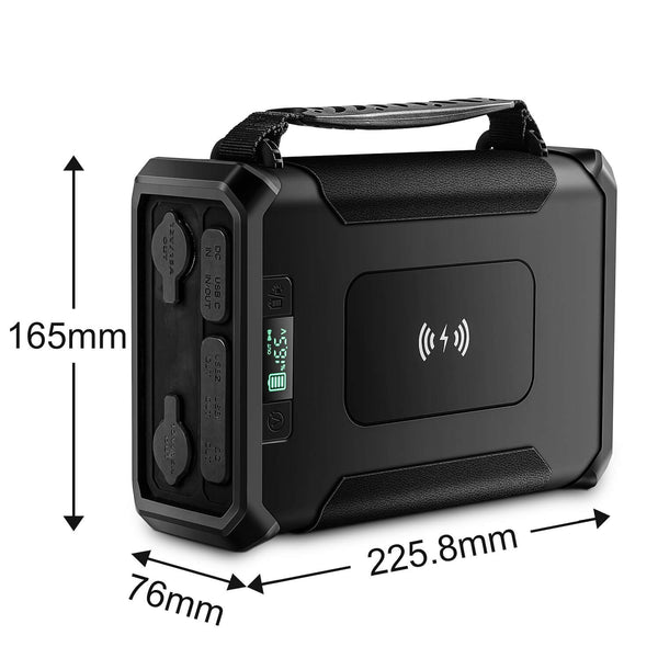 Portable Power Station 96000mAh 307.2Wh Solar Generator - Outdoor Camping, RV Trips, Emergency Backup Power Supply for Home & Travel
