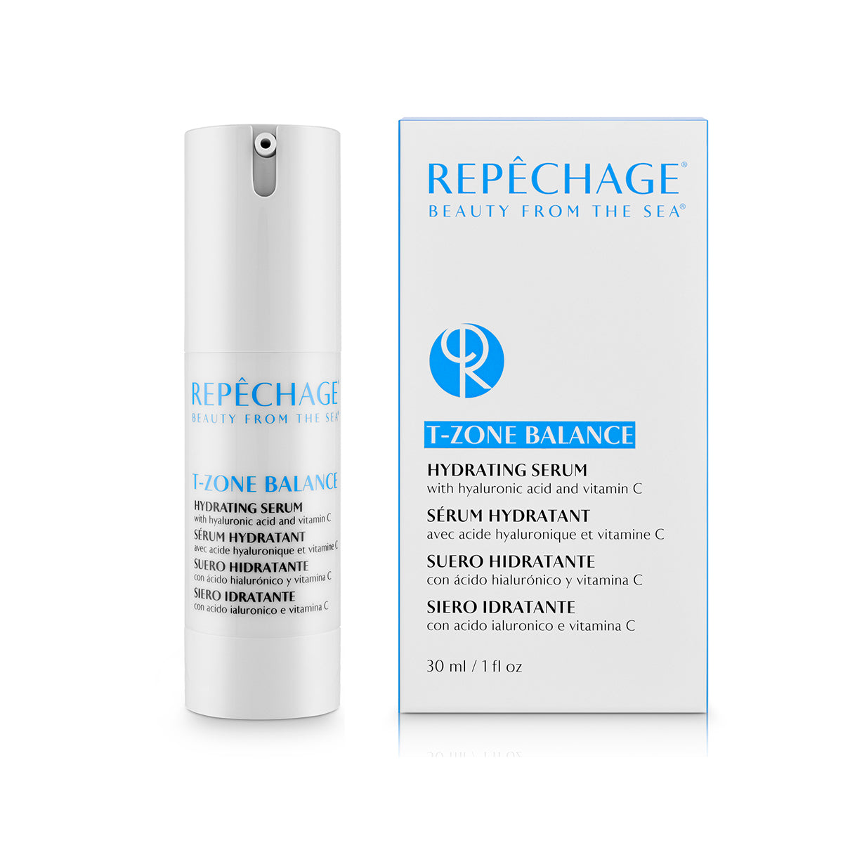T Zone Balance Hydrating Serum with Hyaluronic Acid & Vitamin C - Brightening Facial Moisturizer for Dry Skin | Day & Night Skincare Routine