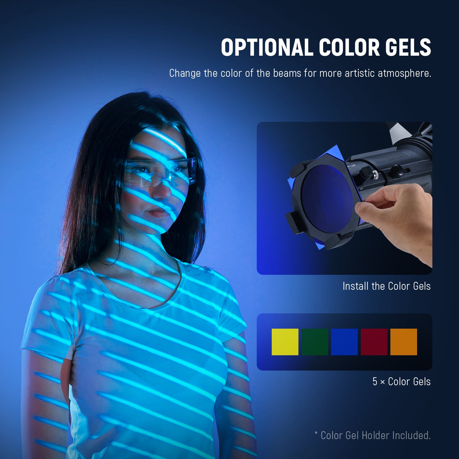 NEEWER LS 38 40° Bowens Mount Spotlight Snoot for Studio Photography - Perfect for Portrait, Product, and Fashion Shoots