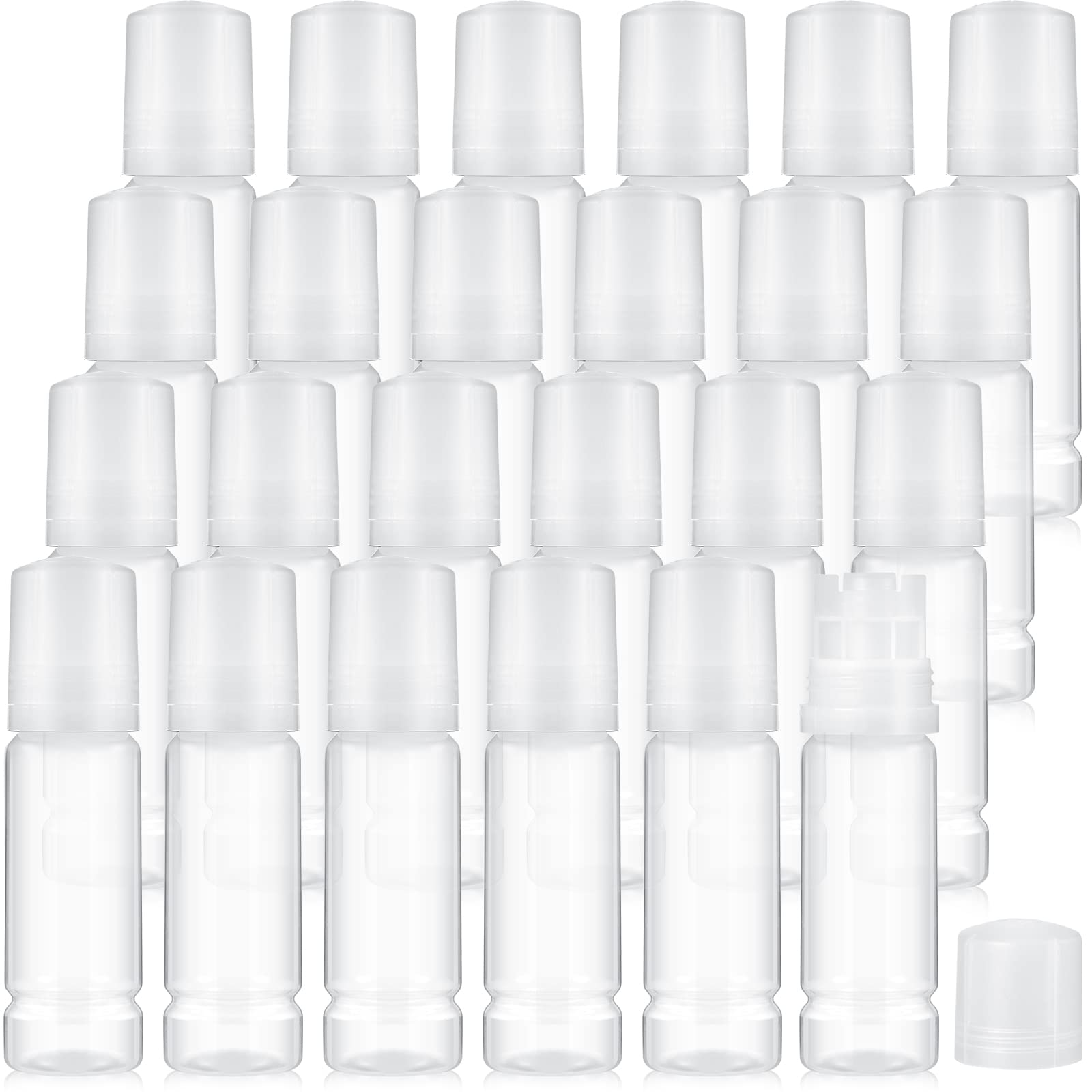 Zubebe 24-Pack 70ml Empty 502 Ink Refill Bottles - Universal Ink Refill Containers for Printers, Label Makers & Crafting - DIY Ink Refilling Solution for Home & Office Use