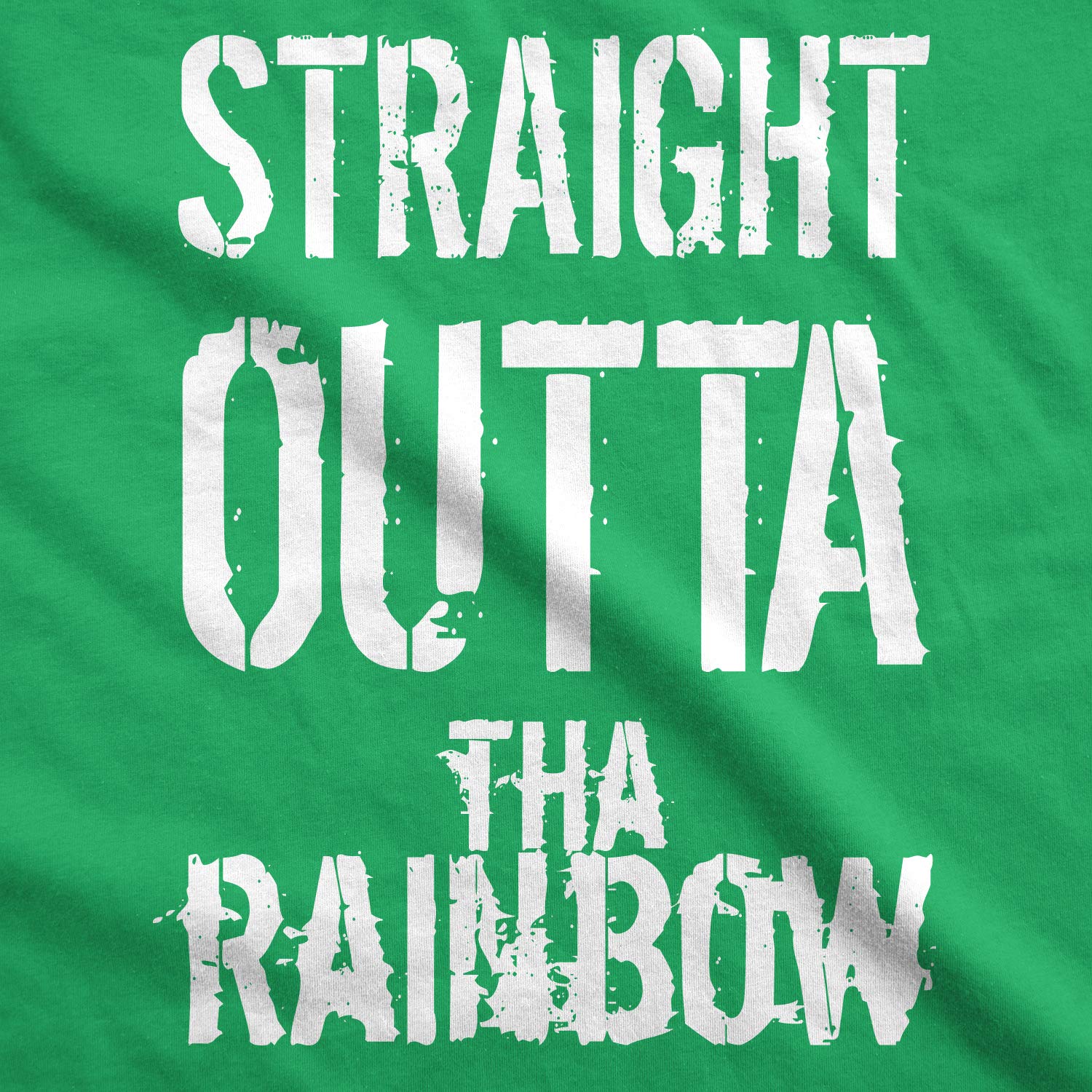 Funny Irish Saint Patrick's Day T-Shirt for Men - Straight Outta The Rainbow Graphic Tee | St Patty's Party, Pub Crawl & Festival Outfit