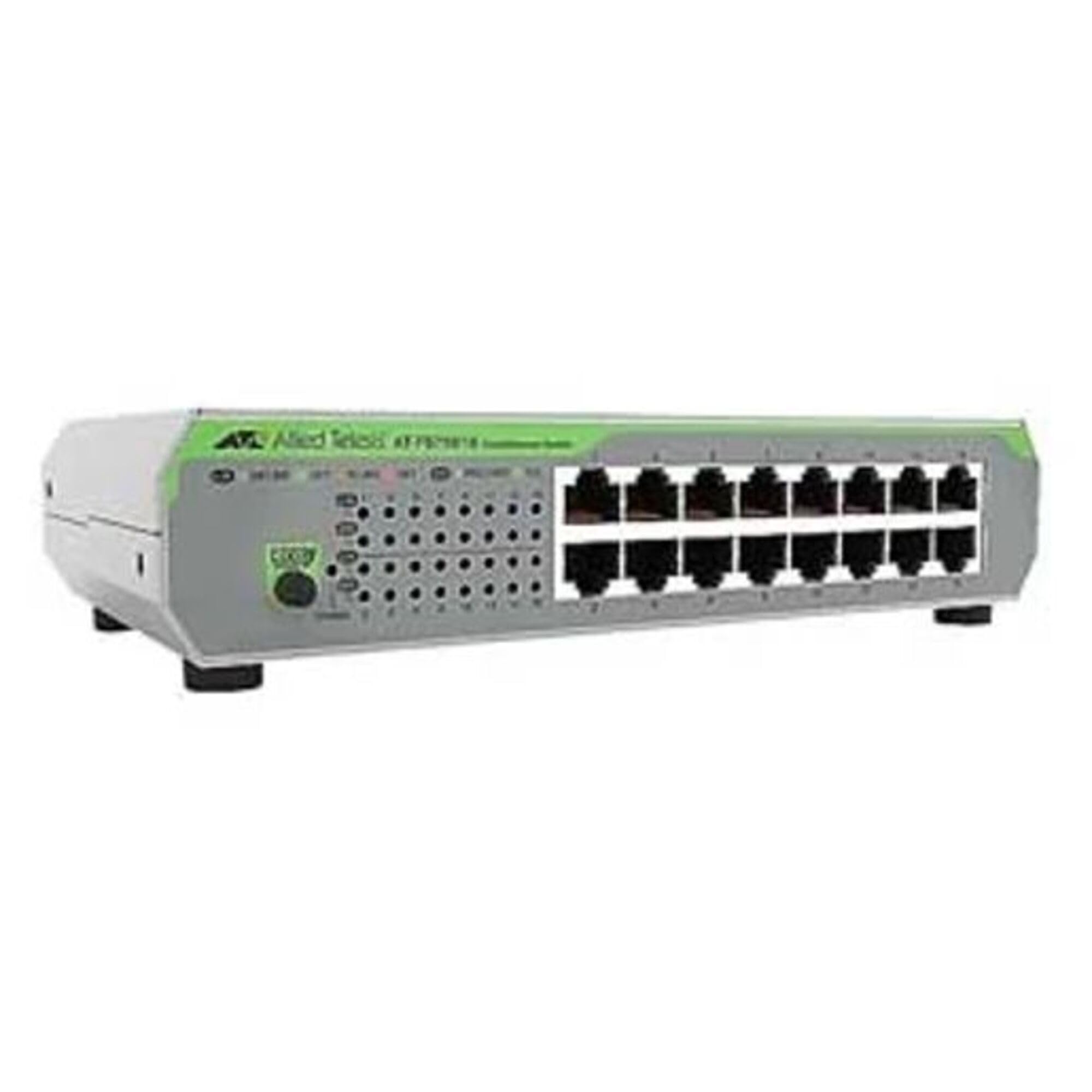 Allied Telesis AT-FS710/16-10 16-Port Fast Ethernet Switch | Layer 2 Network Switch | Twisted Pair Connectivity | Ideal for Small Office & Home Networking