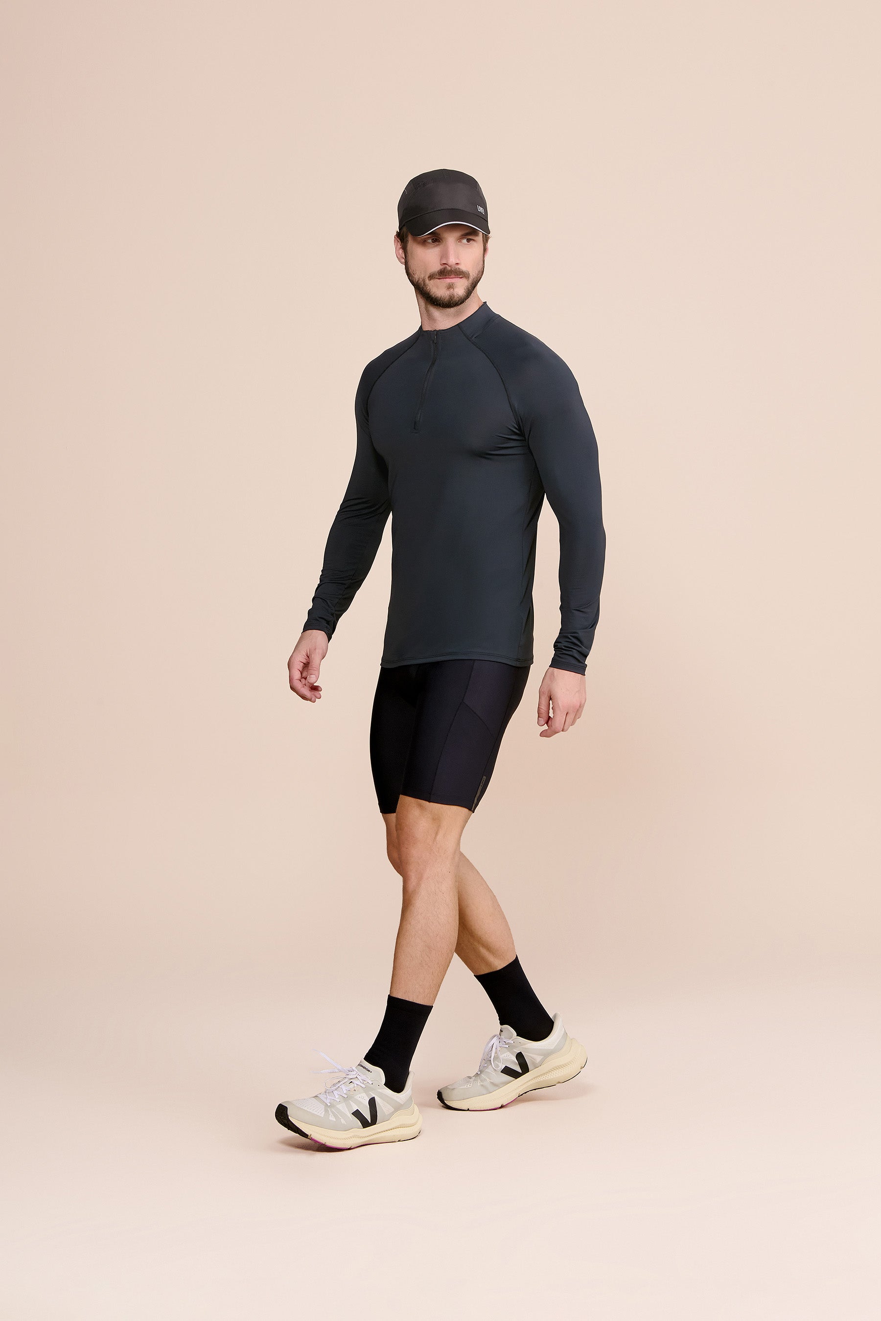Harmony Long Sleeve Raglan Zip-Up T-Shirt for Men & Women | Comfortable Casual Wear for Workout, Gym, and Everyday Outfits