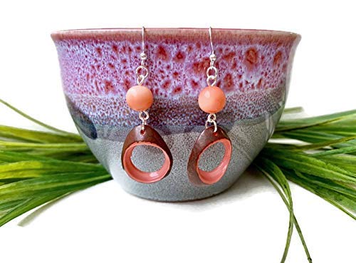 Pink Dangle Earrings for Women - Elegant Drop Earrings with Hook Closure | Perfect for Parties, Weddings & Everyday Wear