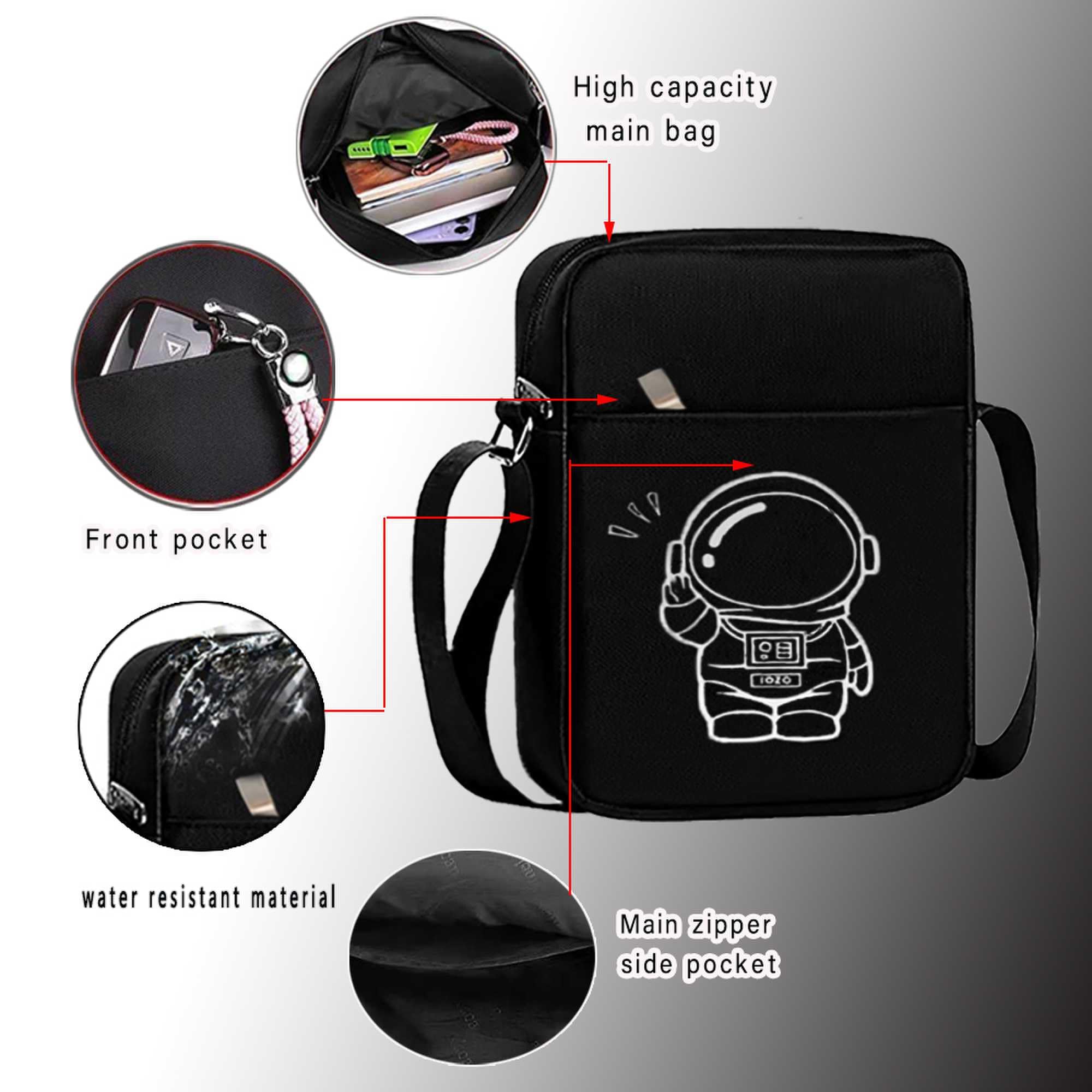 Waterproof Lightweight Backpack & Small Messenger Crossbody Bag for Cell Phone - Perfect for Travel, Hiking, and Daily Commute