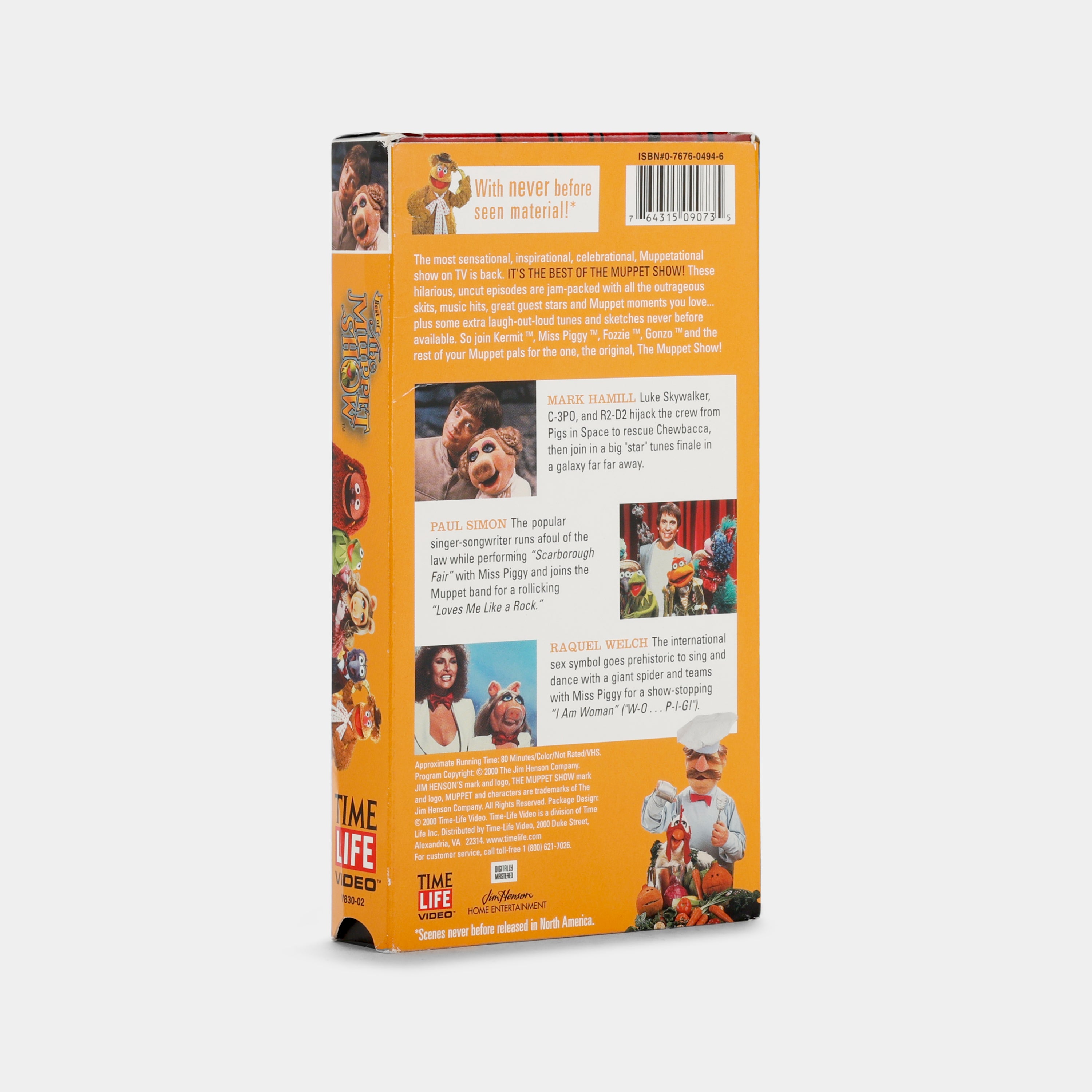 Best of The Muppet Show VHS Tape - Featuring Mark Hamill, Paul Simon & Raquel Welch - Classic 80s Nostalgia for Collectors & Movie Nights