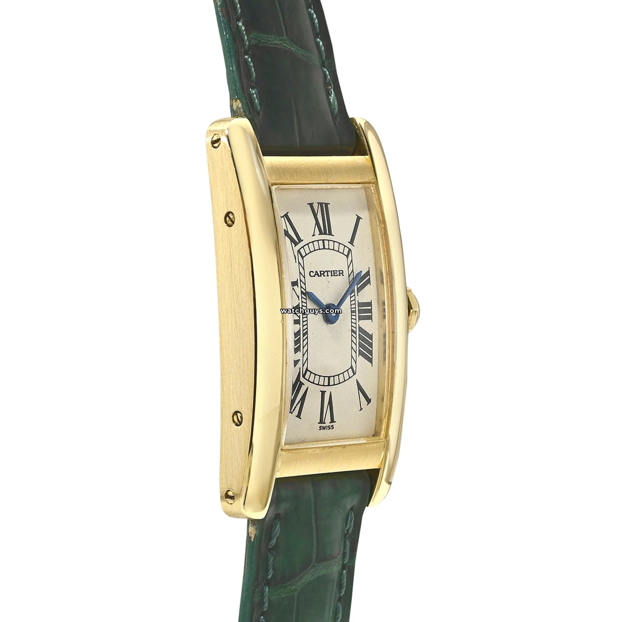 Cartier Tank Americaine 1710 Watch - Luxury Gold-Tone Stainless Steel Timepiece for Men & Women | Perfect for Business Meetings, Formal Events & Special Occasions