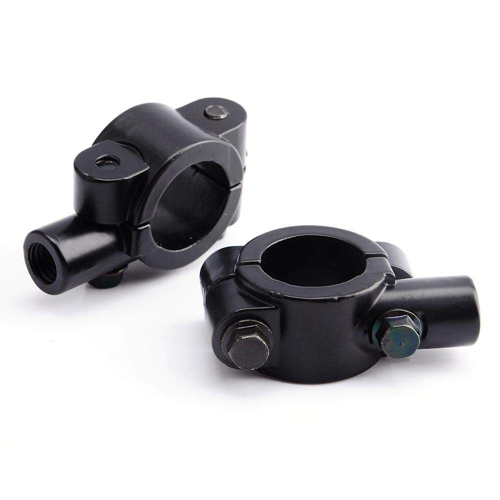 Universal Motorcycle Mirror Mount Clamps 10mm 7/8