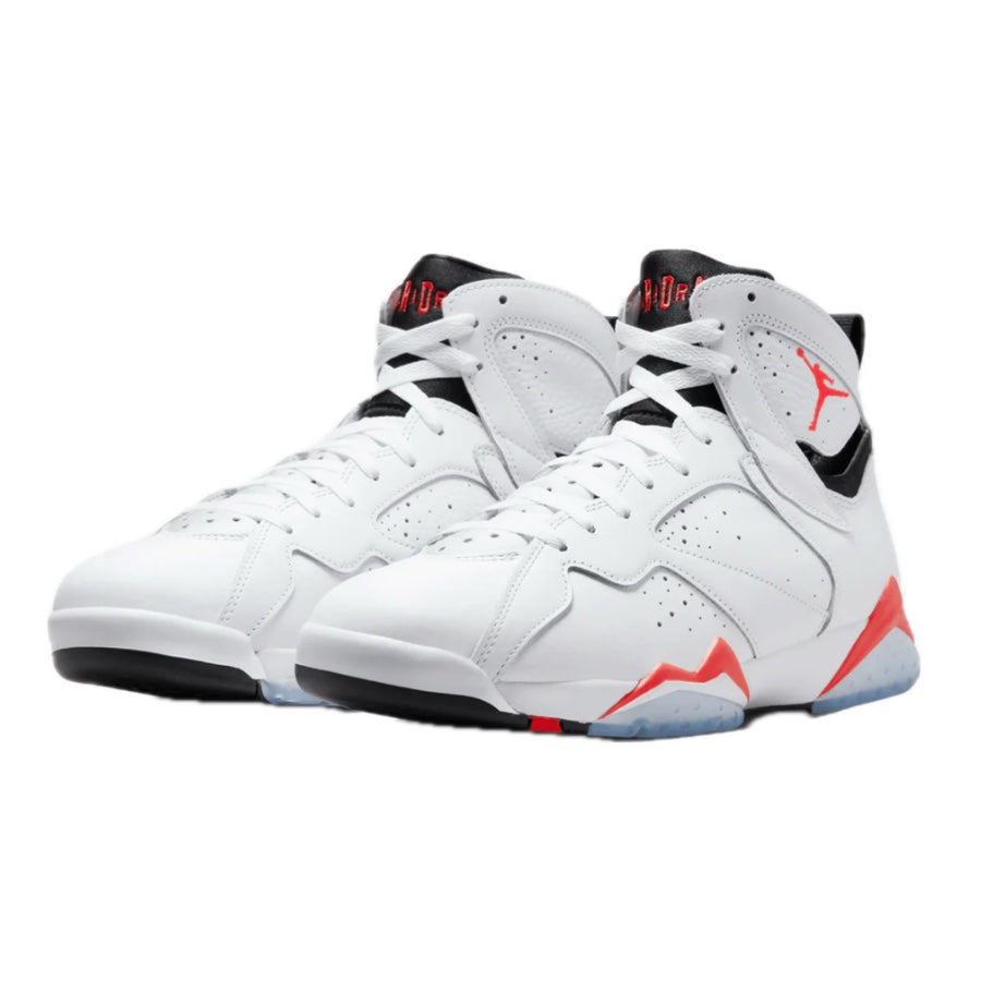 Air Jordan 7 Retro Men's Basketball Shoes - White/Infrared/Black (Perfect for Streetwear & Sneaker Collection)