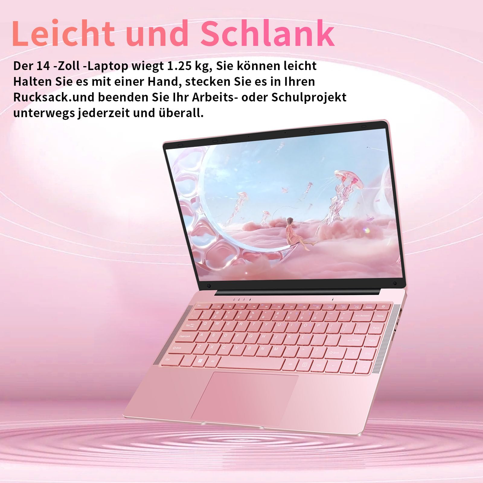 Zyphionix 14 Inch Ultrabook Laptop - 8GB RAM 512GB SSD, Windows 11 Pro, Thin & Light Notebook with 1920x1080 IPS Display, Intel Celeron N4120 (Up to 2.5GHz), Dual WiFi, 2x USB 3.0 - Perfect for Business, Travel & Home Office Use
