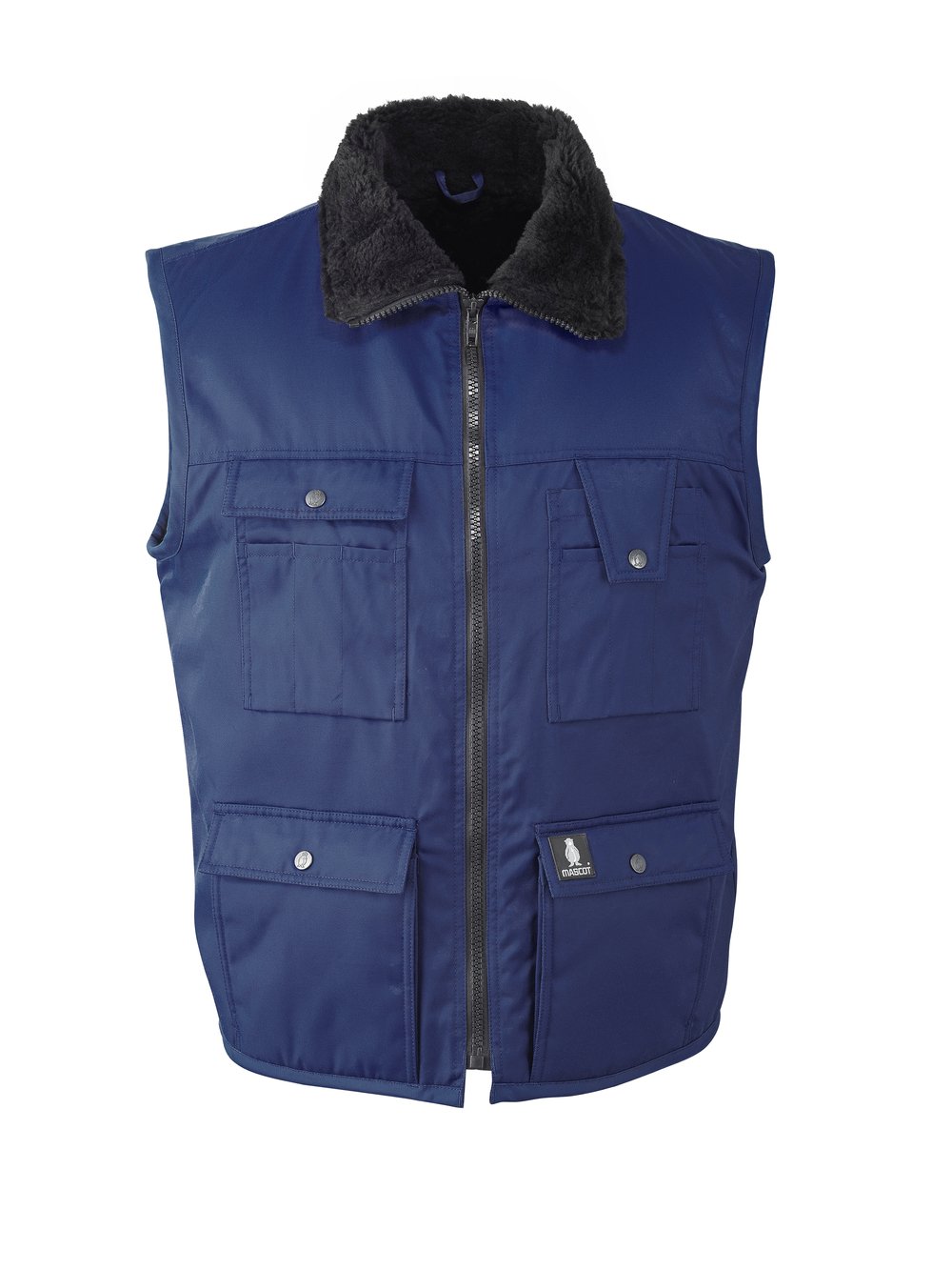 Original Mascot Sölden Winter Gilet 00554-620 - Men's Navy Blue Puffer Vest for Skiing & Outdoor Activities