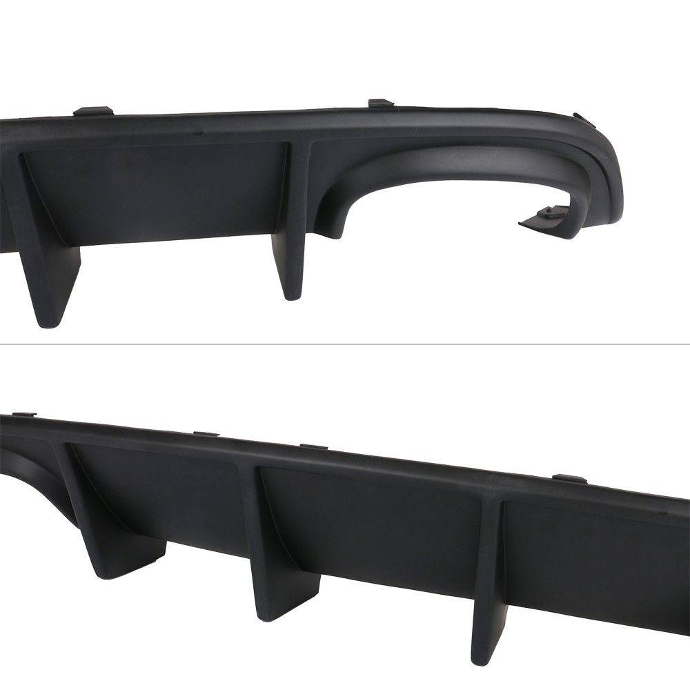 2015-2023 Dodge Charger Rear Diffuser Quad Exhaust SRT Unpainted PP - Performance Diffuser for Dodge Charger Models - Upgrade Your Car's Aerodynamics & Style for Street Racing & Show Cars