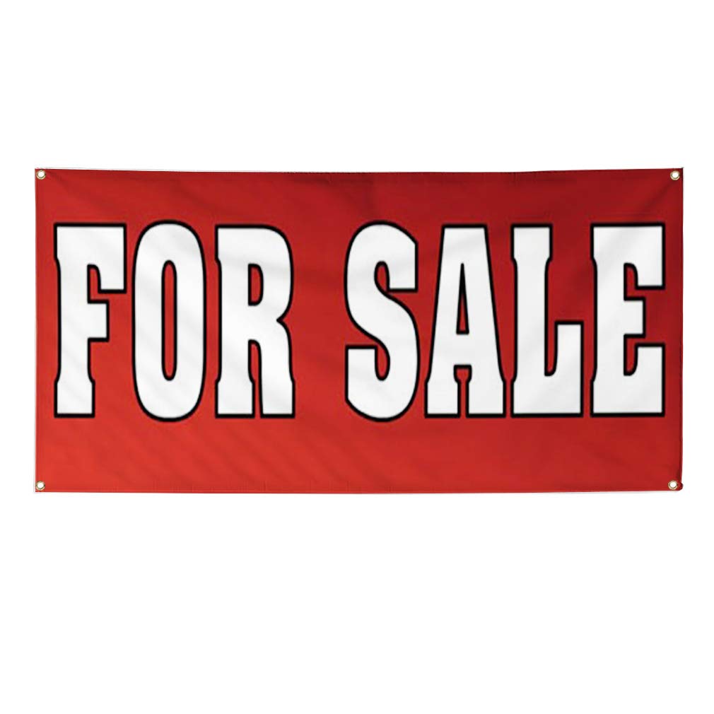 Durable Vinyl Banner - Multiple Sizes (60x144 Inches) | Weatherproof Outdoor Business Sign with 10 Grommets | Perfect for Yard Sales, Industrial Use & E-Commerce Advertising
