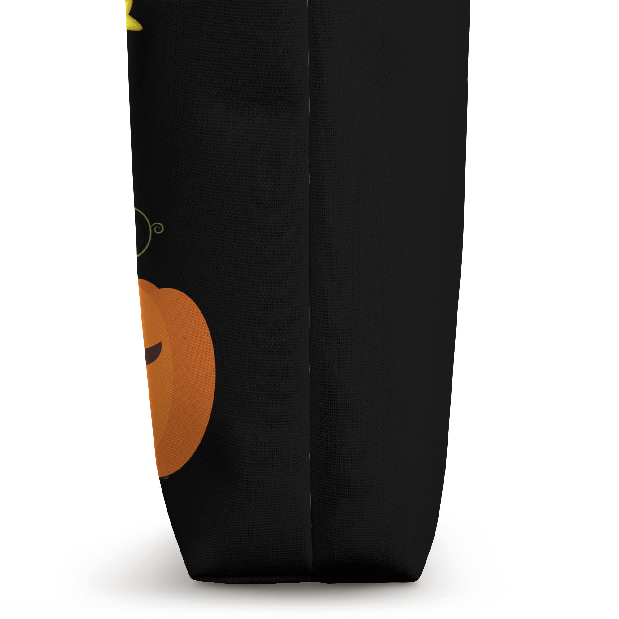 Cute Halloween Pumpkin Tote Bag - Durable Reusable Grocery Shopping Bag for Trick or Treat, Parties, and Fall Festivals