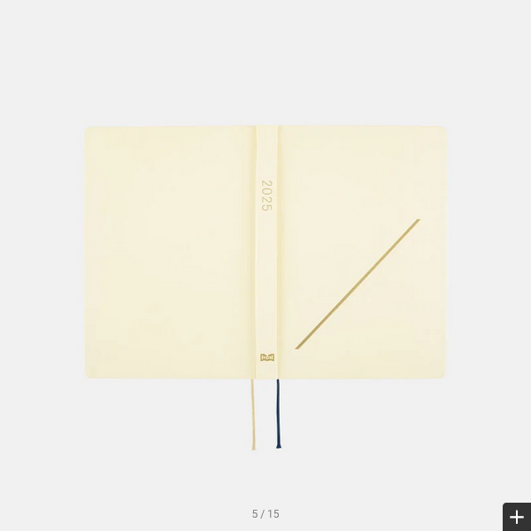 Hobonichi Techo 2025 Planner - A5 Size Daily Journal (Ivory) | English Edition | January Start | Monday Start | Perfect for Work, School & Personal Organization