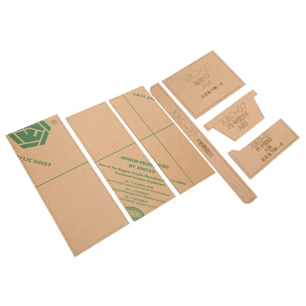 Premium DIY Leather Wallet Kit - High Strength Acrylic Template for Handmade Purses (11 X 9.5 X 1.6cm) | Perfect for Crafting Slim Wallets, Gift Making & Leatherworking Projects