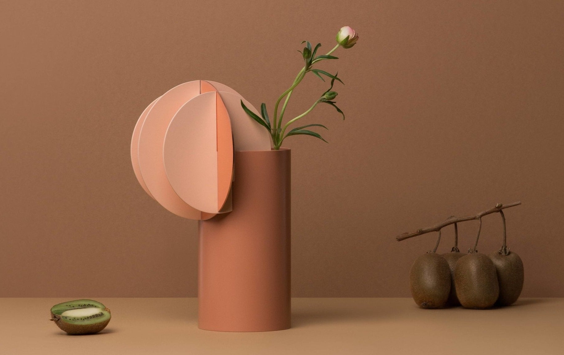 Noom Delaunay Vase CS7 - Modern Ceramic Home Decor for Living Room, Bedroom & Office - Elegant Flower Vase for Fresh & Artificial Floral Arrangements