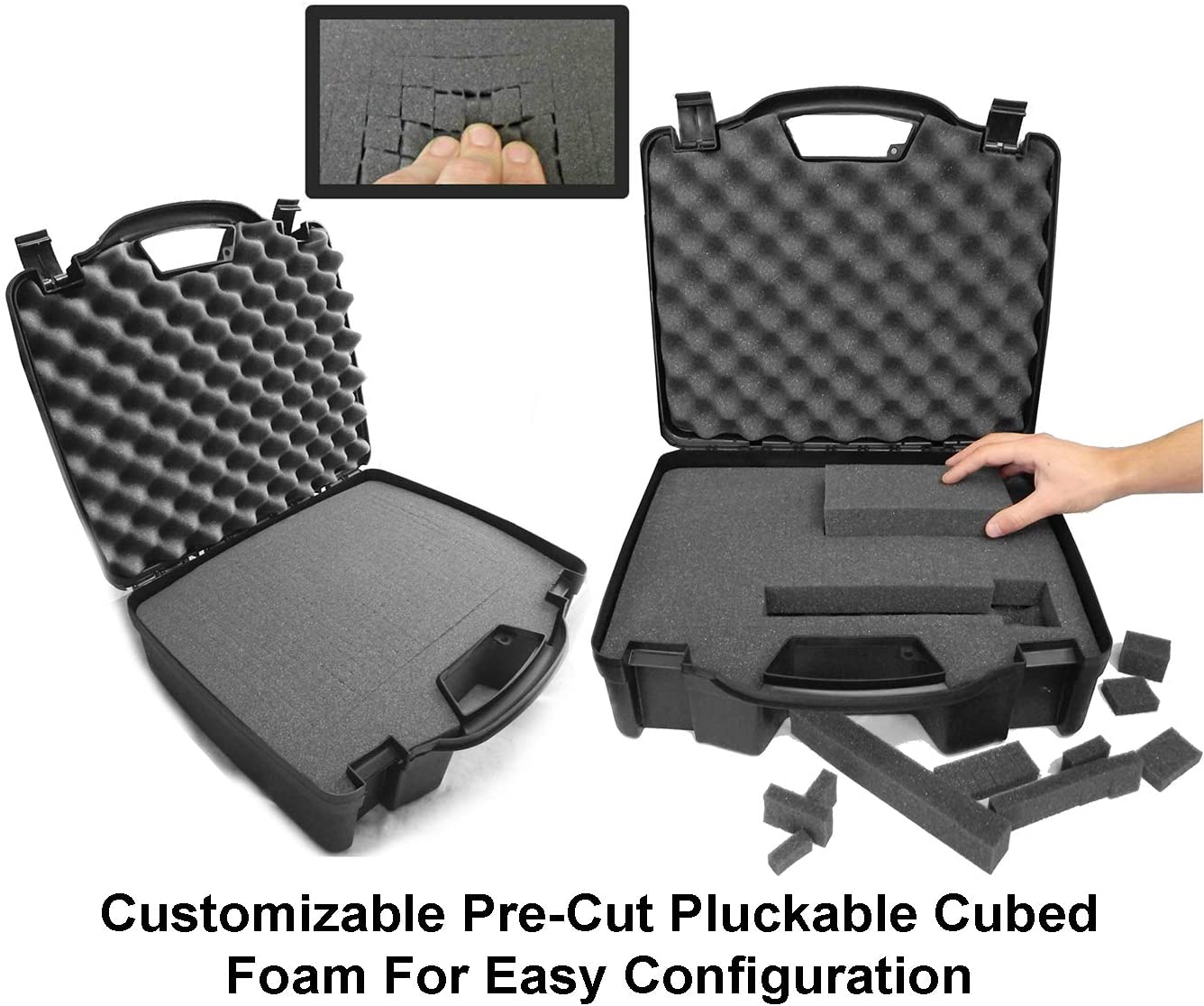 CASEMATIX Drum Kit Microphone Travel Case - Compatible with Kick Bass Drum Mic, Snare Tom Mic, Overhead Mic - Fits CAD, Shure, Samson Mics - Durable Protective Storage for Live Performances & Studio Sessions