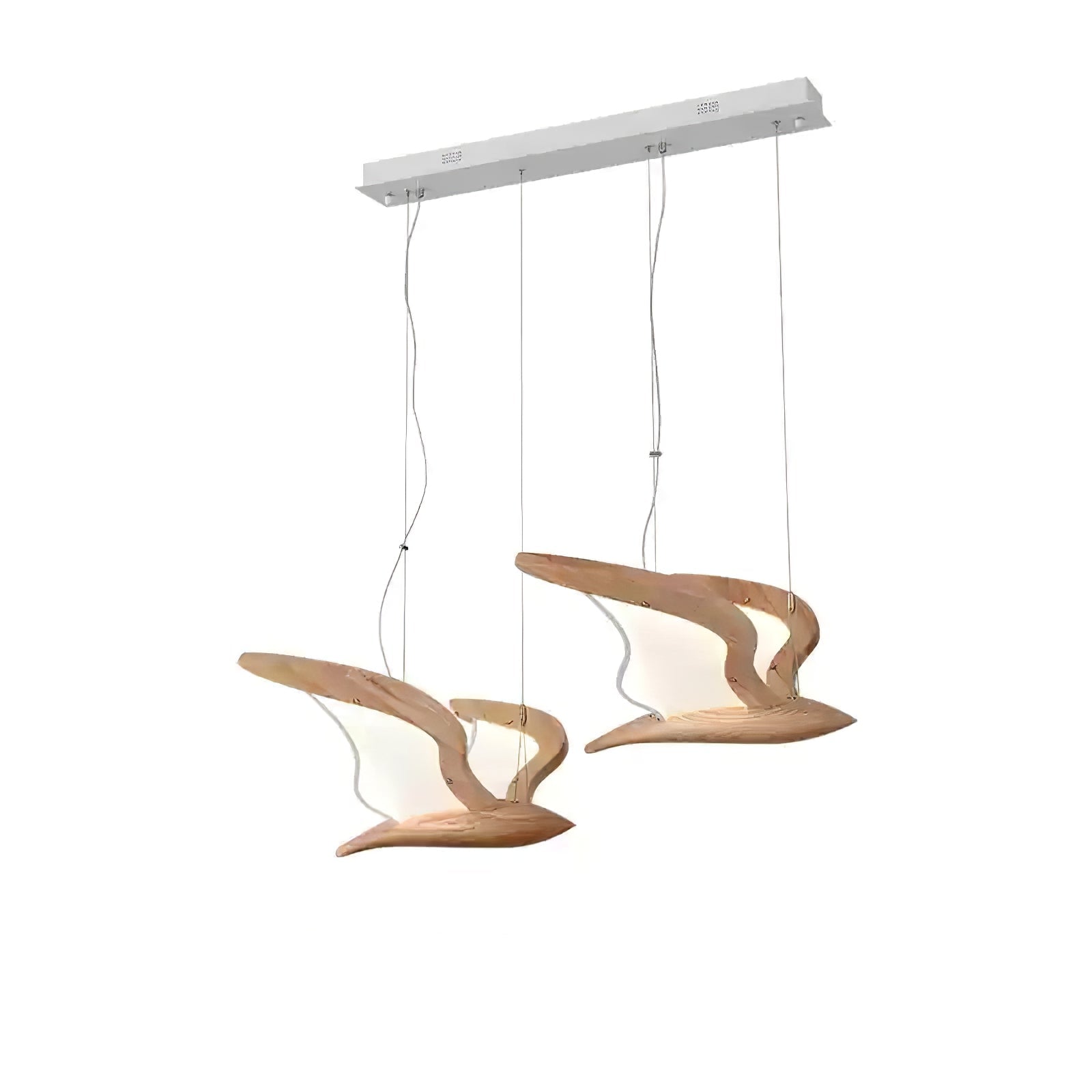 Avina Wing Pendant Light - Modern Ceiling Hanging Lamp with Adjustable Chain for Kitchen Island, Dining Room, Bedroom & Living Room Lighting Decor