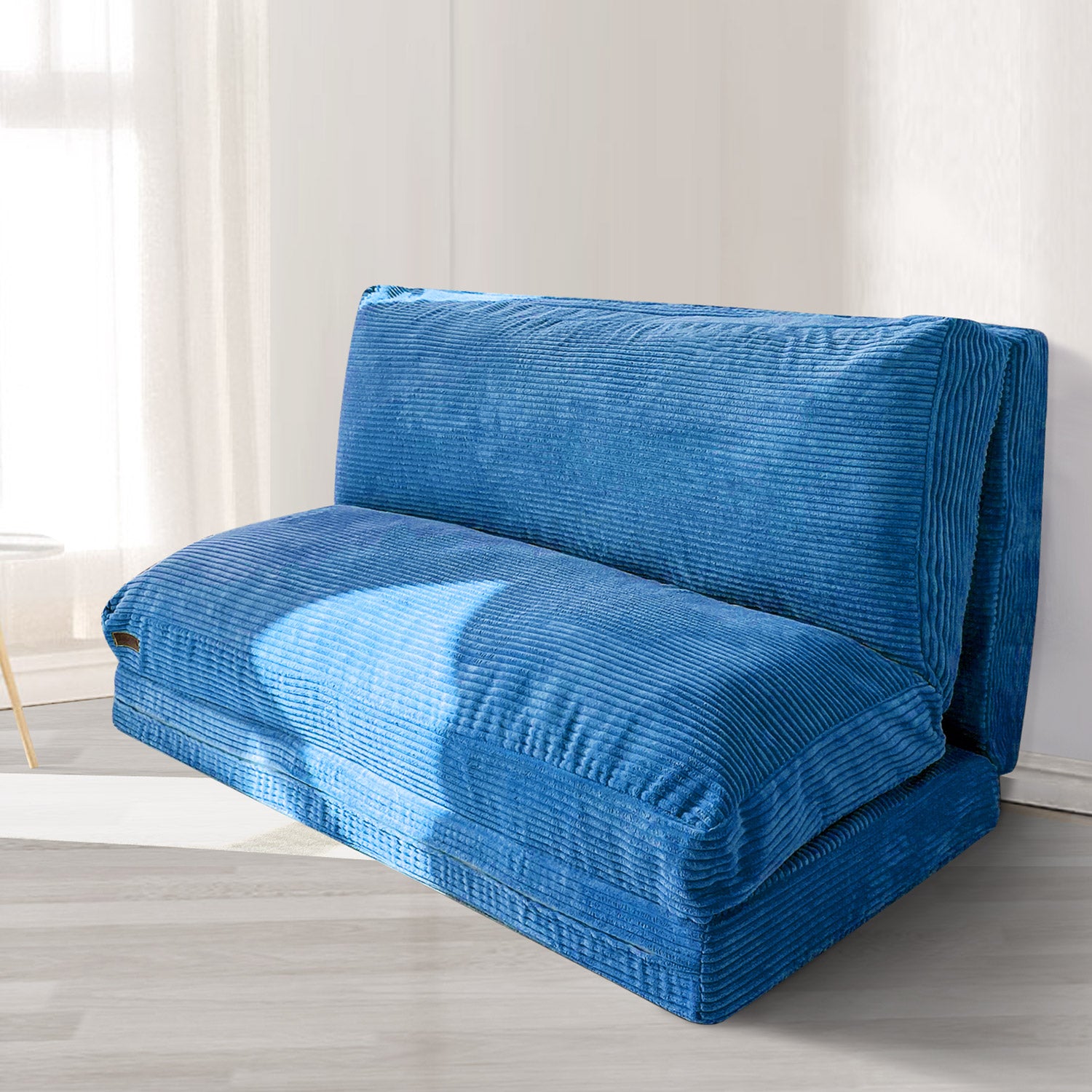 MAXYOYO Foldable Corduroy Bean Bag Sofa Bed with Washable Cover - Perfect for Living Room Lounging, Dorm Room Comfort & Kids Play Area