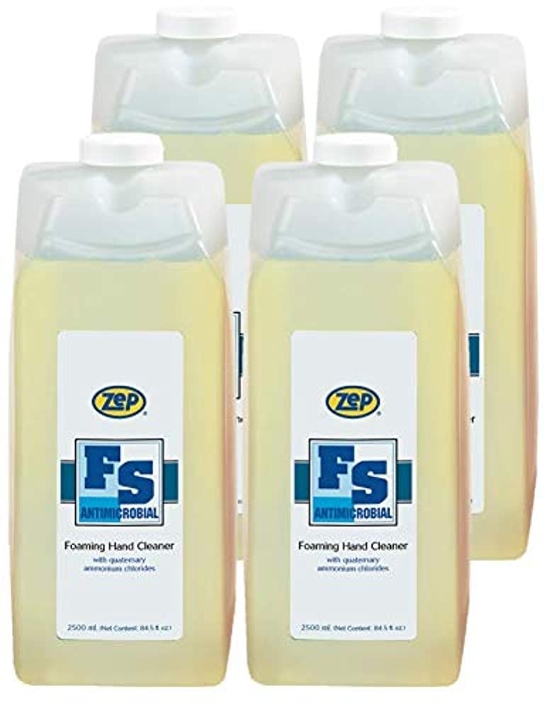 Zep Foaming FS Antimicrobial Hand Cleaner 2500ML (Case of 4) - Kills 99.9% Germs | Ideal for Hospitals, Restaurants & Food Service Industry