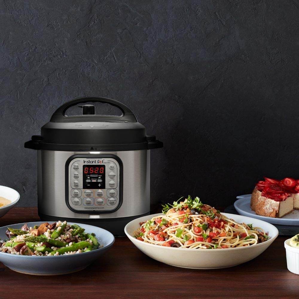 Instant Pot Duo Mini 7-in-1 Electric Pressure Cooker 3 Quart - Multi-Cooker with 11 Programs (Slow Cooker, Rice Cooker, Steamer, Yogurt Maker) & Glass Lid - Perfect for Small Kitchens, Meal Prep, and Healthy Cooking