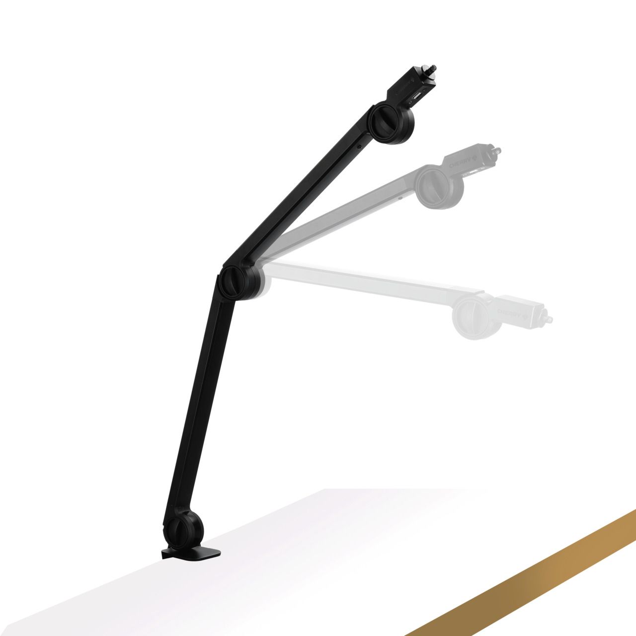 CHERRY MA 6.0 UNI Professional Microphone Arm Stand - Adjustable Boom Scissor Arm for Podcasting, Streaming, Gaming & Studio Recording (Black) - Perfect for Home Office, Voiceovers & Live Broadcasts