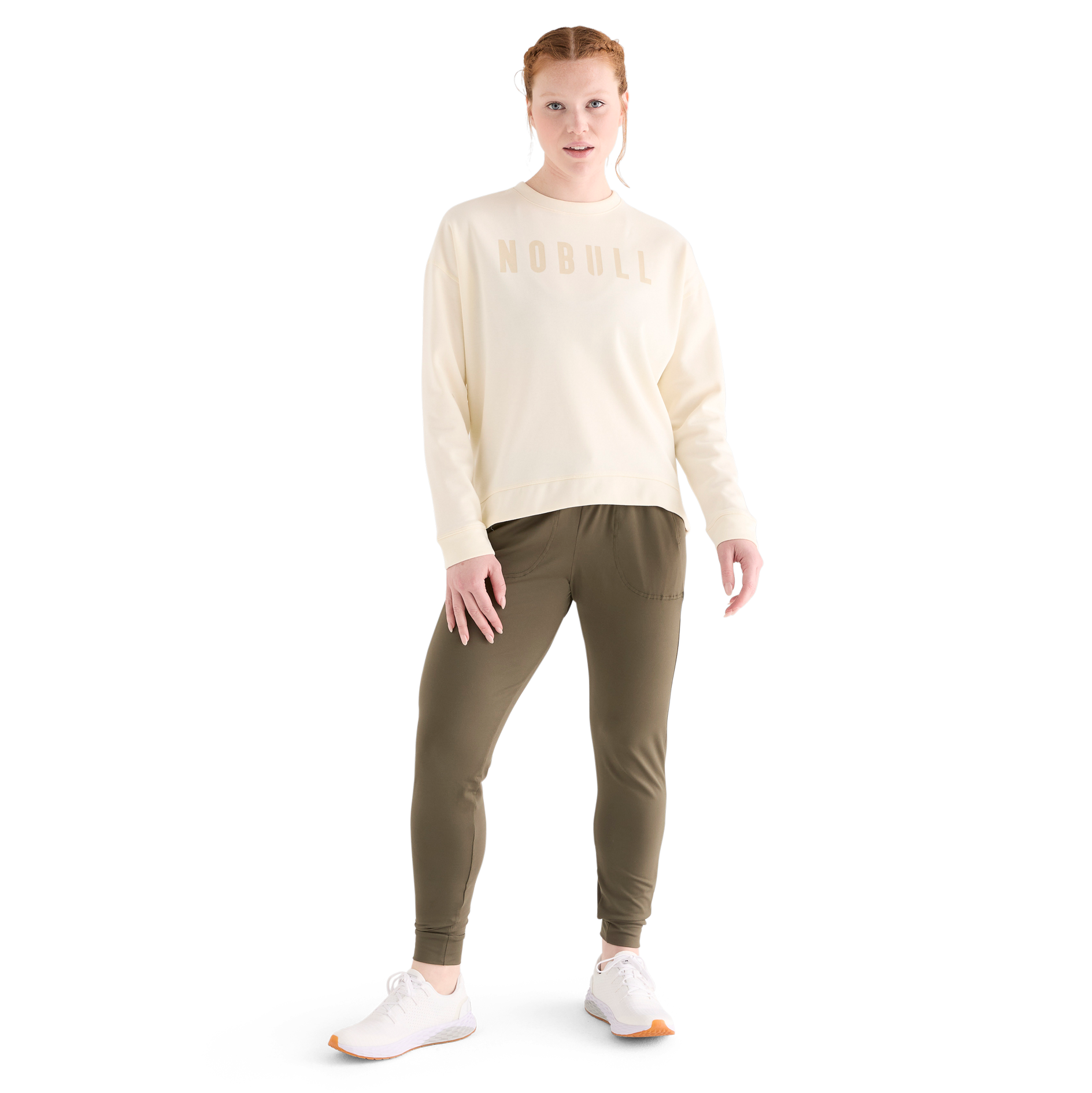 NOBULL Women's Crew Sweatshirt - Comfortable Workout Hoodie for Gym, Running & Casual Wear