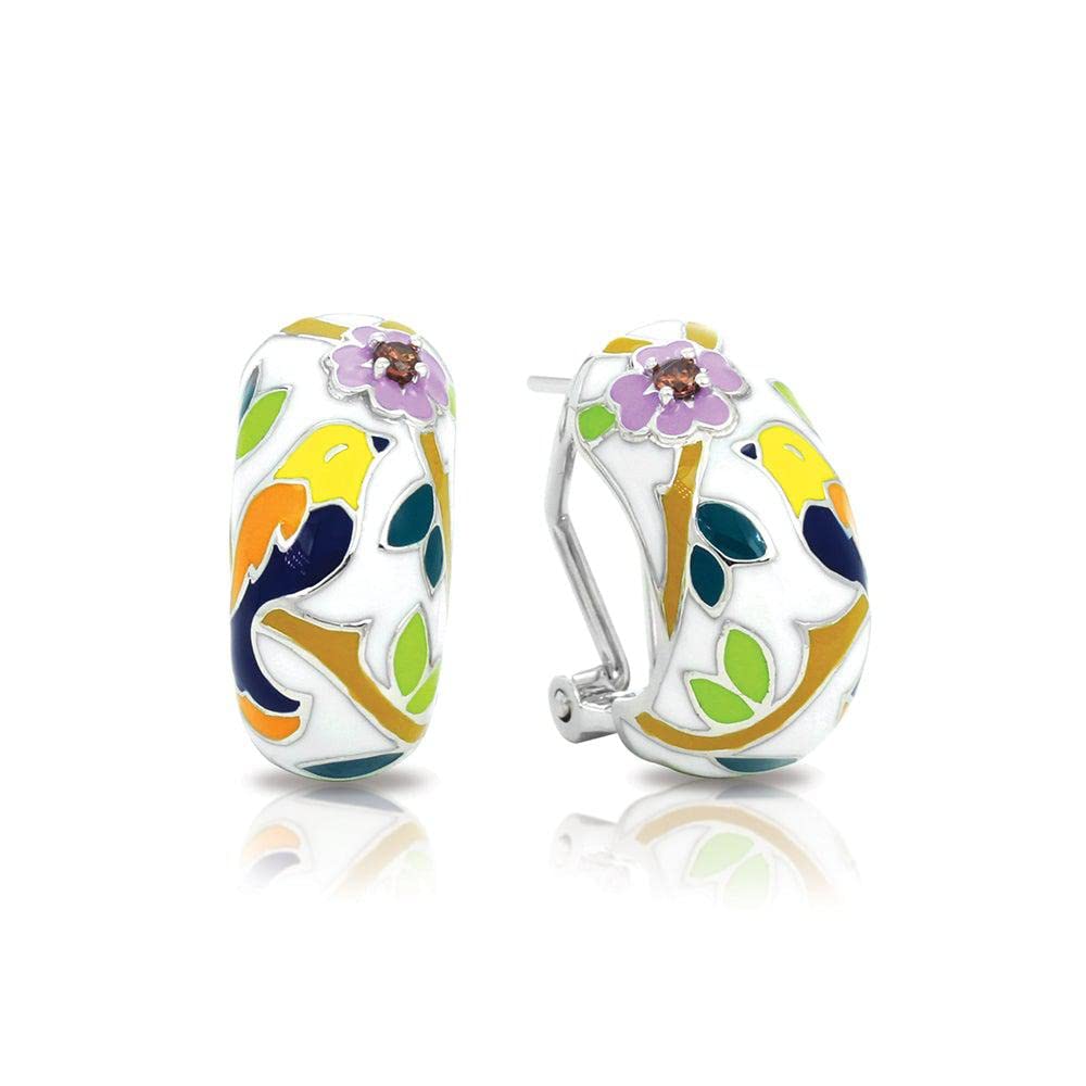 Belle Etoile Songbird Earrings - Elegant White Bird Stud Earrings for Women | Perfect for Weddings, Parties & Everyday Wear