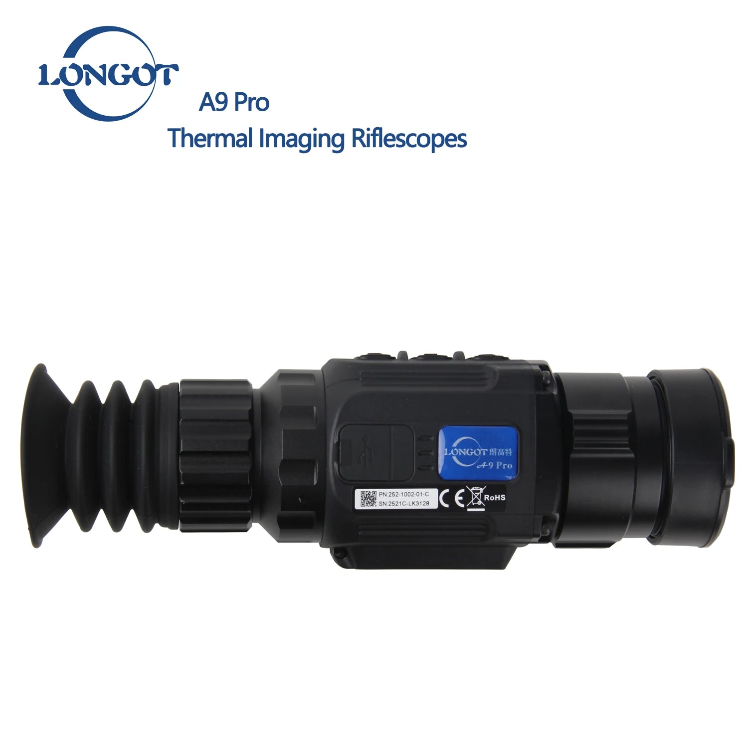 LONGOT A9 PRO Thermal Imaging Rifle Scope - Hunting Rifle Scope with Night Vision & Sight Imager Camera - Perfect for Hunting, Wildlife Observation, and Security Surveillance