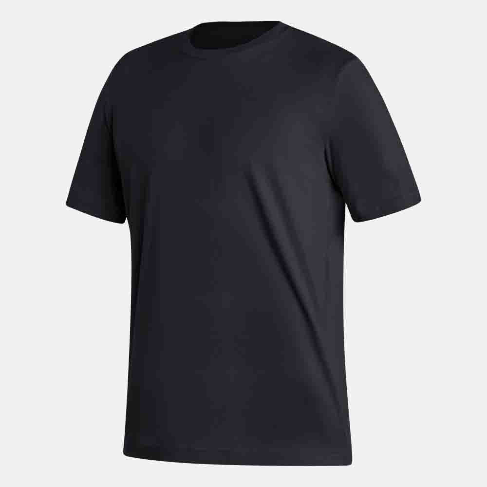 Men's Fresh Cotton Short Sleeve T-Shirt with Logo Print - Casual Summer Wear for Outdoor Activities & Daily Comfort