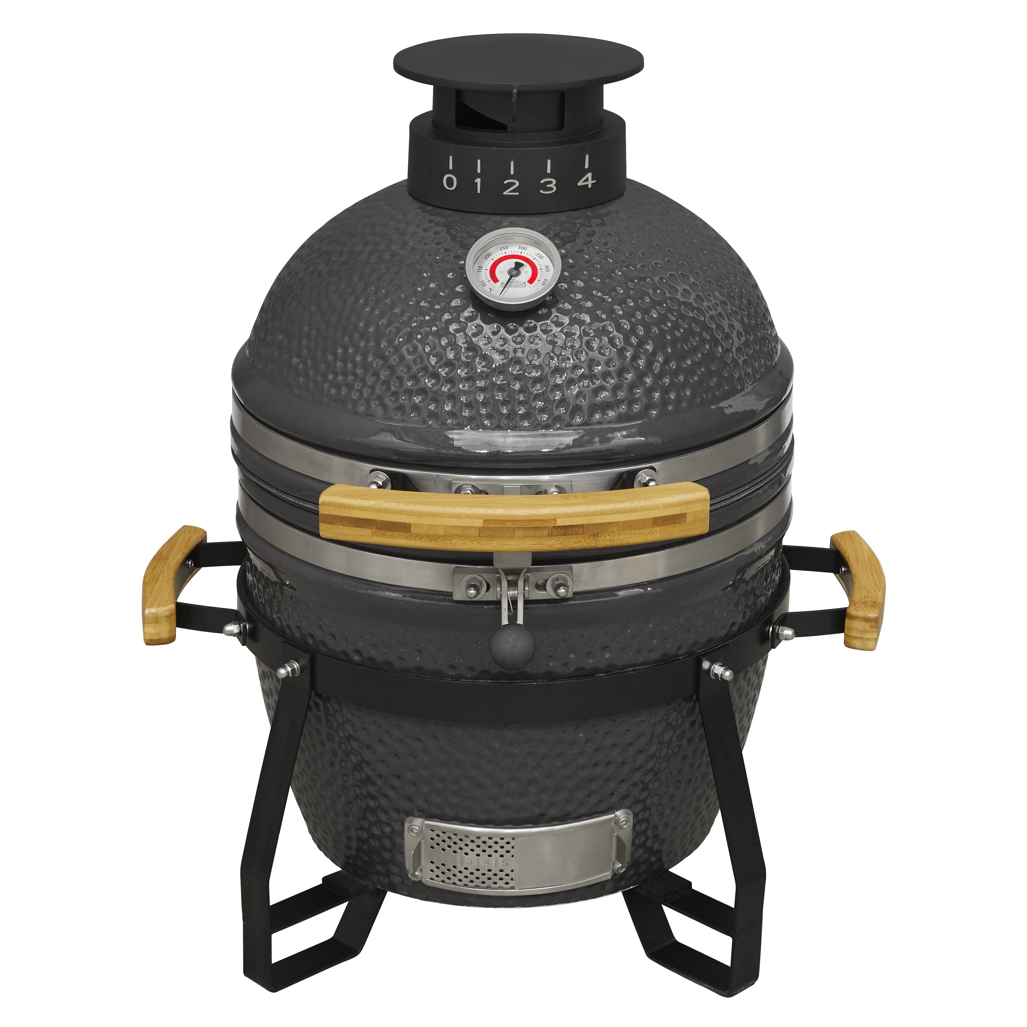 Premium 16-Inch (40cm) Ceramic Kamado Grill - Charcoal BBQ, Oven & Smoker for Outdoor Cooking | Perfect for Backyard Grilling, Smoking Meats & Pizza Baking