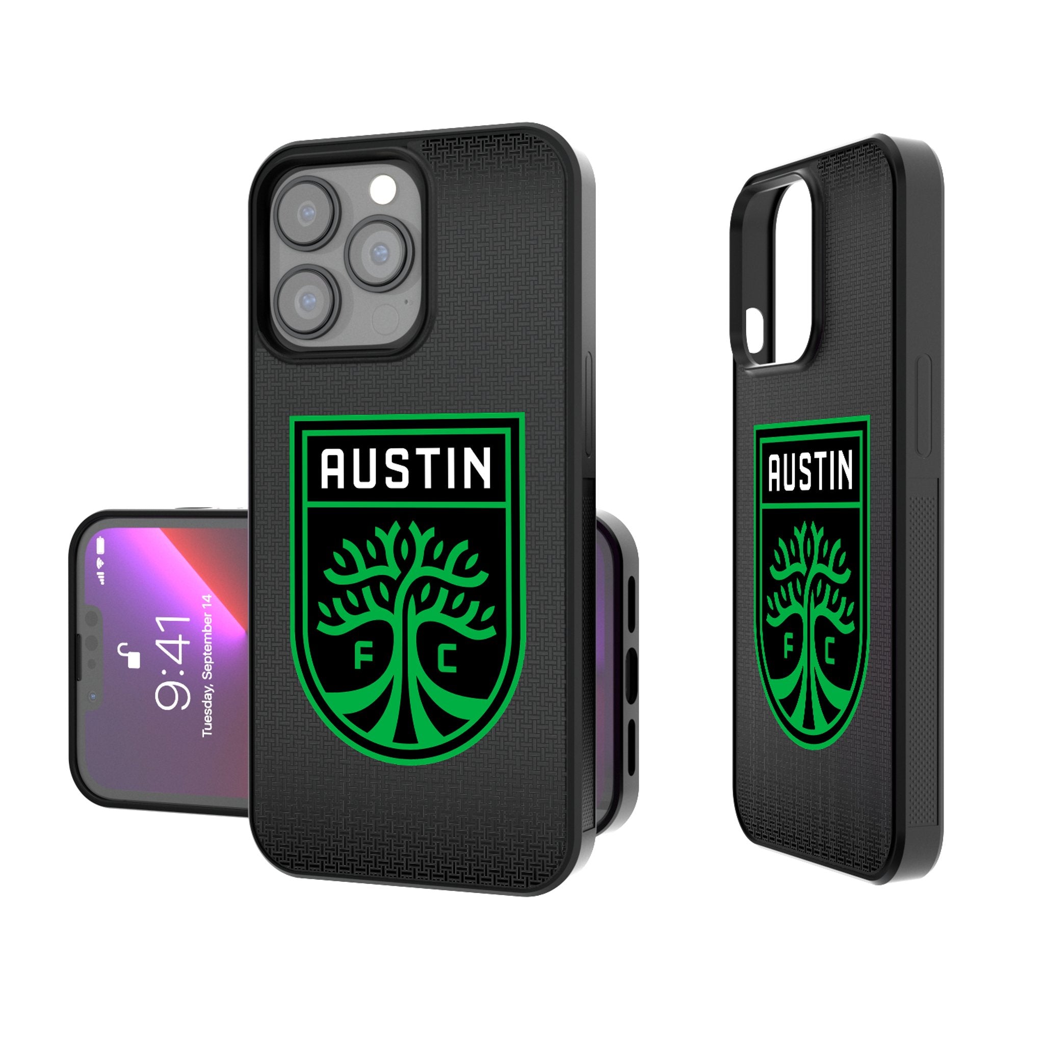 Austin FC Linen Bump Phone Case - Protective & Stylish Cover for iPhone & Samsung - Perfect for Soccer Fans & Match Days