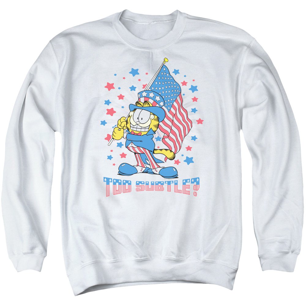 Garfield Subtle Unisex Adult Crewneck Sweatshirt for Men & Women - Comfortable Casual Wear for College, Work & Everyday Outfits