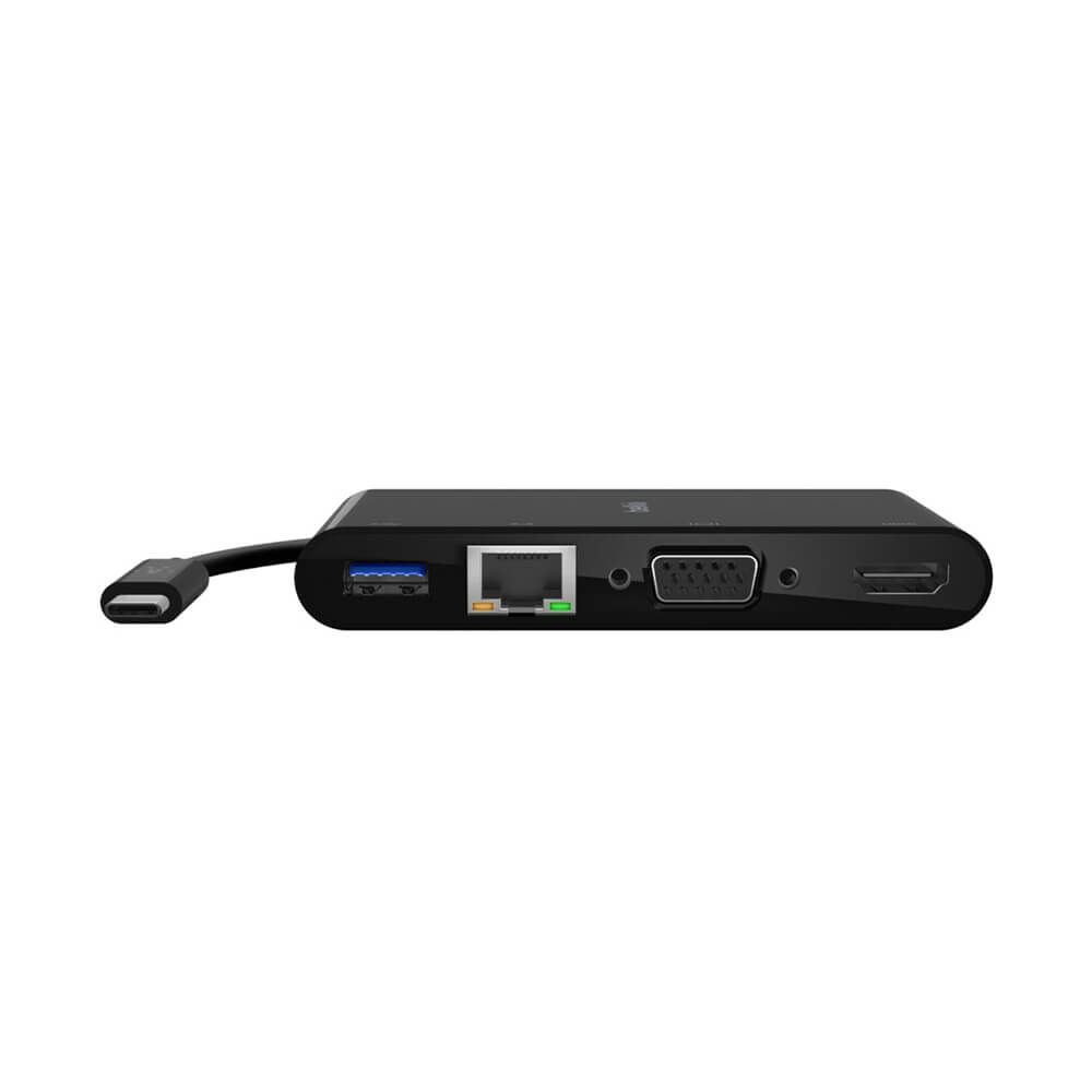 Belkin USB C Multimedia + Charge Adapter (100W) - 4K HDMI, USB 3.0, Power Delivery - Perfect for MacBook, iPad Pro, and Windows Laptops - Home Office & Travel Essential