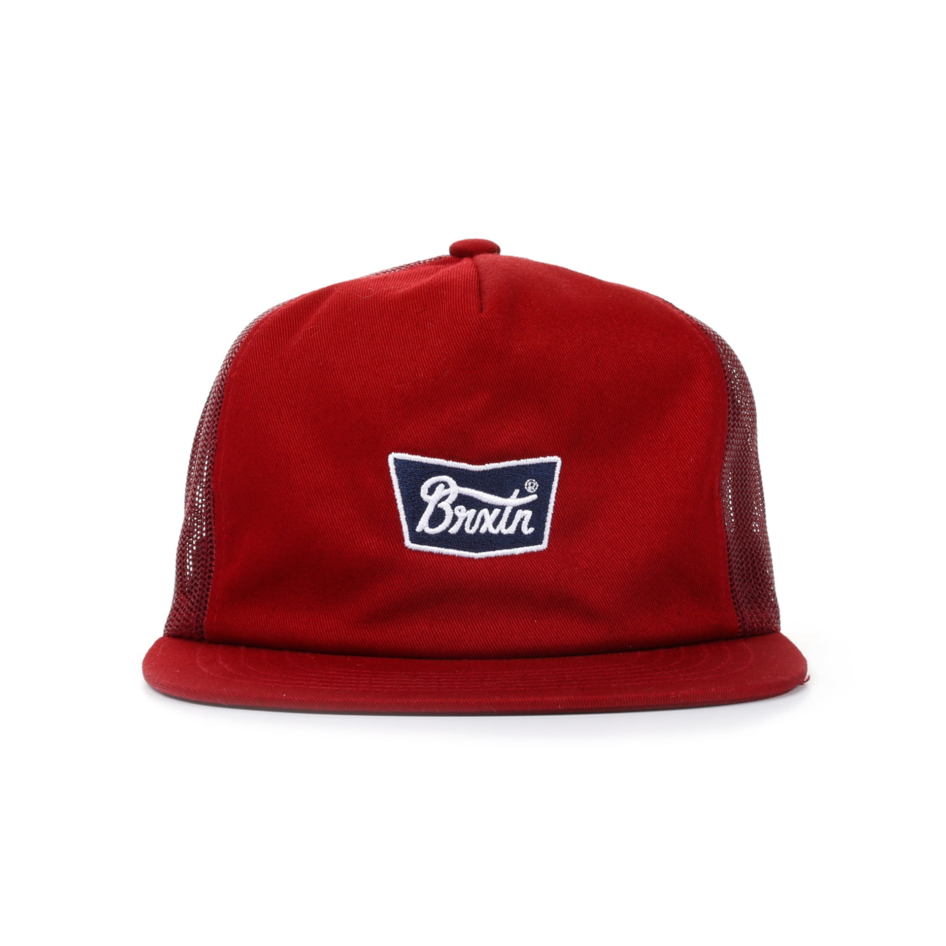Brixton Stith Mesh Cap - Burgundy Red Adjustable Baseball Hat for Men & Women | Perfect for Outdoor Sports, Hiking, and Casual Wear