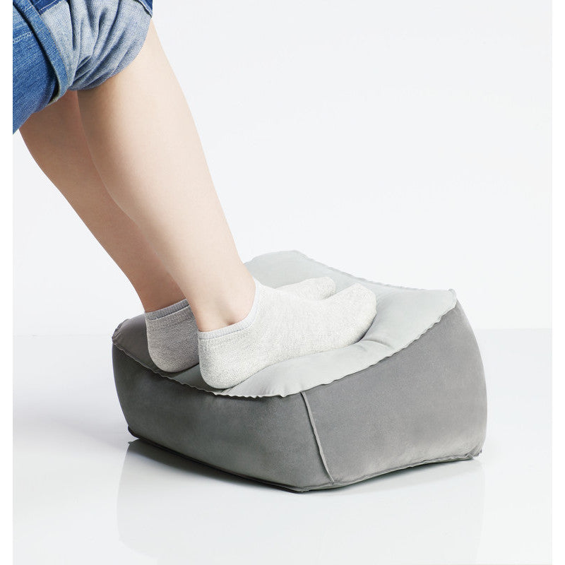 Go Travel Foot Rest - Adjustable Inflatable Foot Hammock for Airplane, Car & Office - Comfortable Travel Accessory for Long Flights & Road Trips