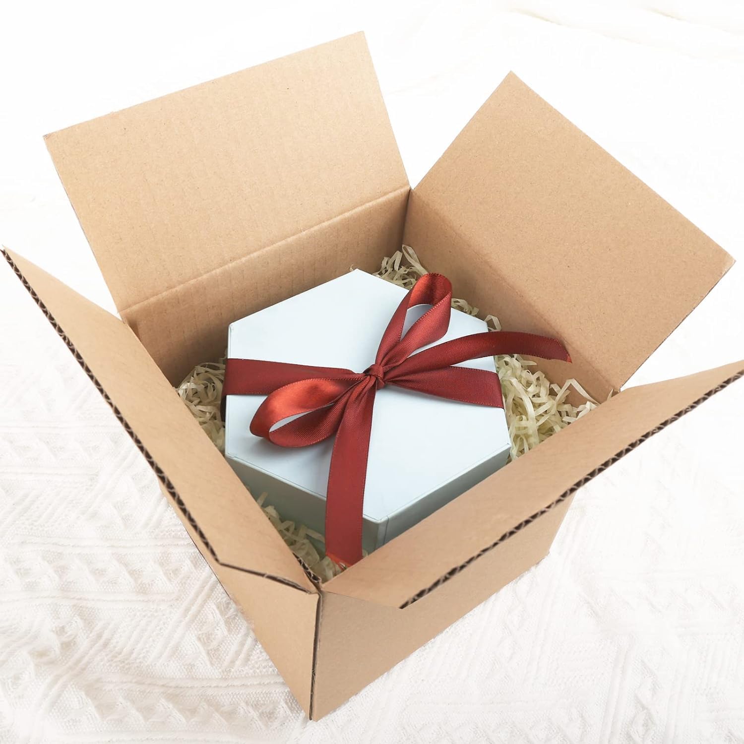 8x8x8 Inches Corrugated Cardboard Shipping Boxes - 25 Pack for Mailing, Moving & Small Business Packaging | Durable Kraft Brown Boxes for Ecommerce, Storage & Home Organization