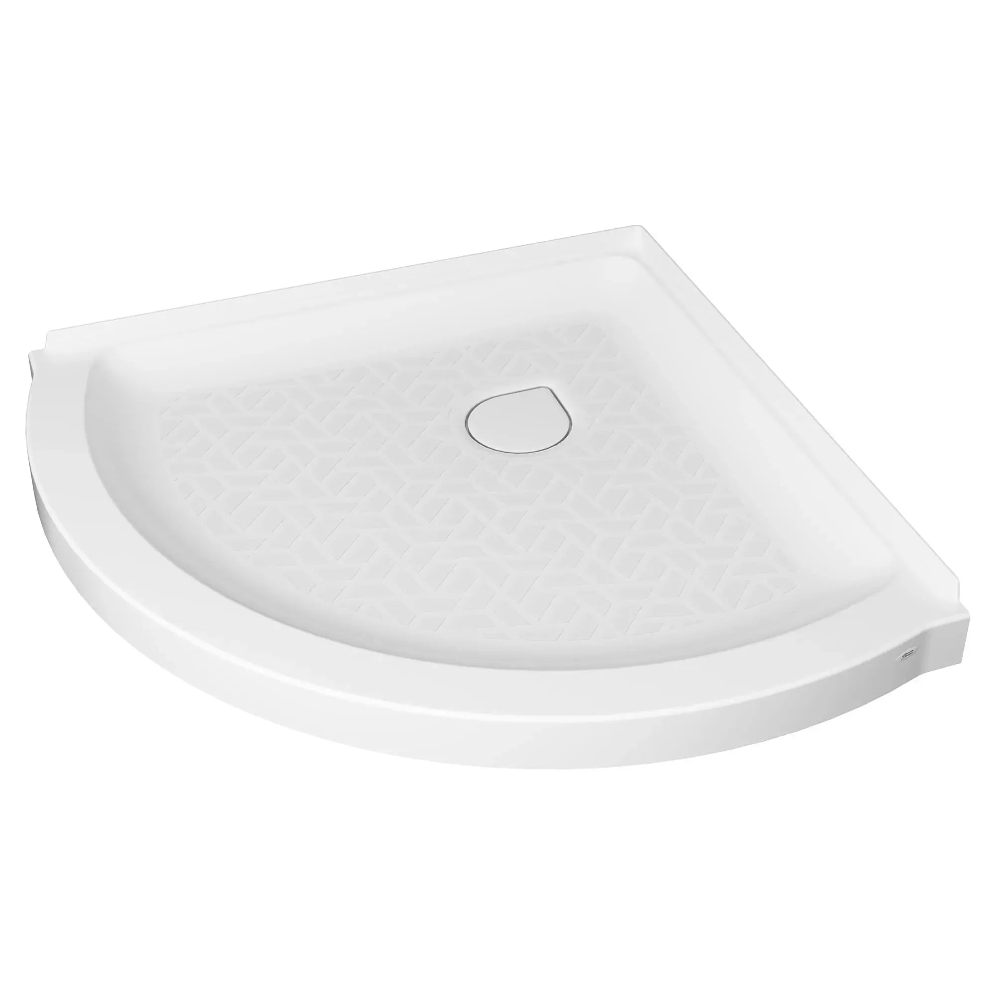 36 Inch Curved Shower Base with Center Drain - Slip-Resistant Bathroom Floor Pan for Walk-In Showers | Perfect for Modern Bathroom Renovations & ADA Compliant Installations