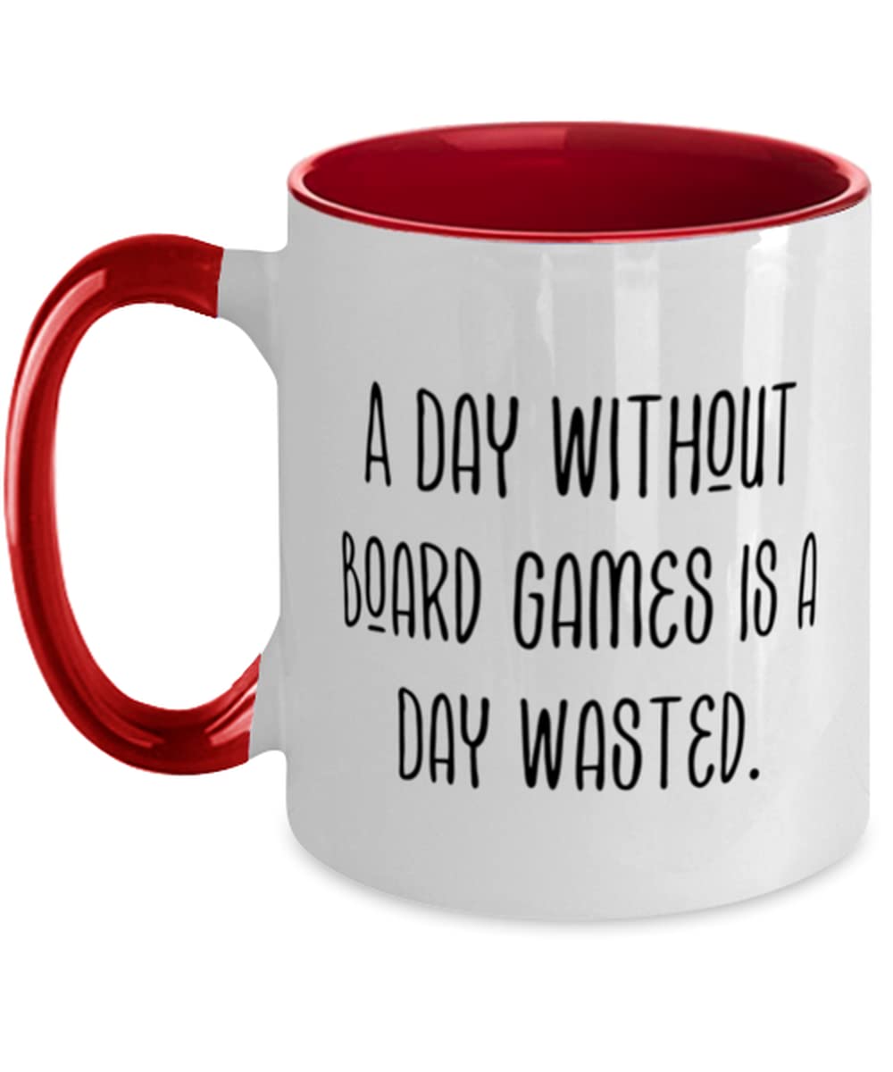 Two Tone 11oz Board Games Themed Coffee Mug - Perfect Gift for Board Game Lovers - Ideal for Game Nights, Coffee Breaks & Gamer Gifts