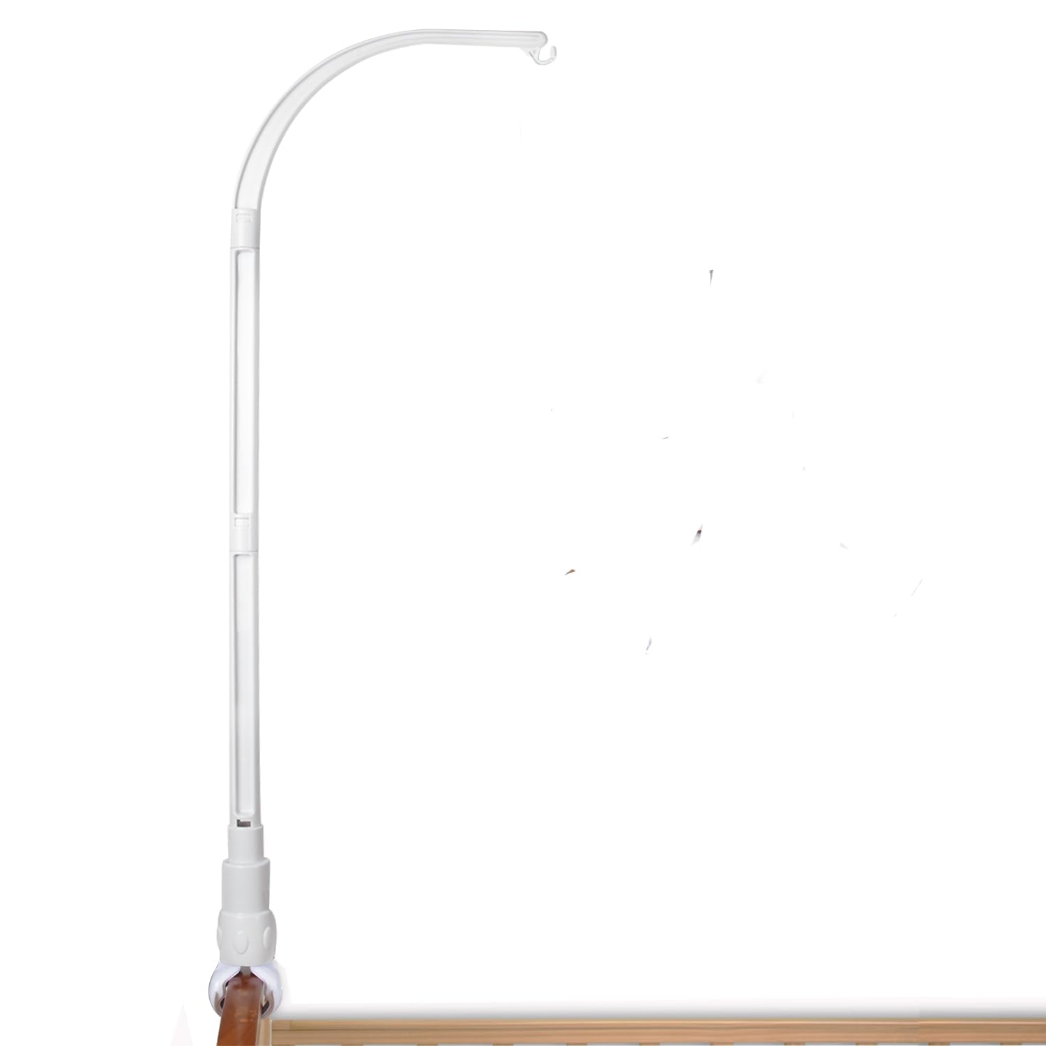 Adjustable Height Baby Crib Mobile Arm Stand - 32 Inches White DIY Nursery Hanger for Newborns & Infants - Perfect for Bedroom Decor, Baby Showers, and Gift Ideas
