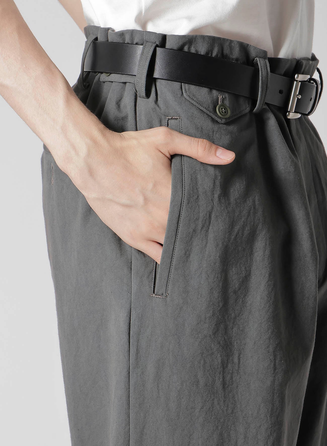 Stylish C/Poplin Paneled Hem Pants for Women - Comfortable & Trendy Casual Wear for Office, Outings & Everyday Use