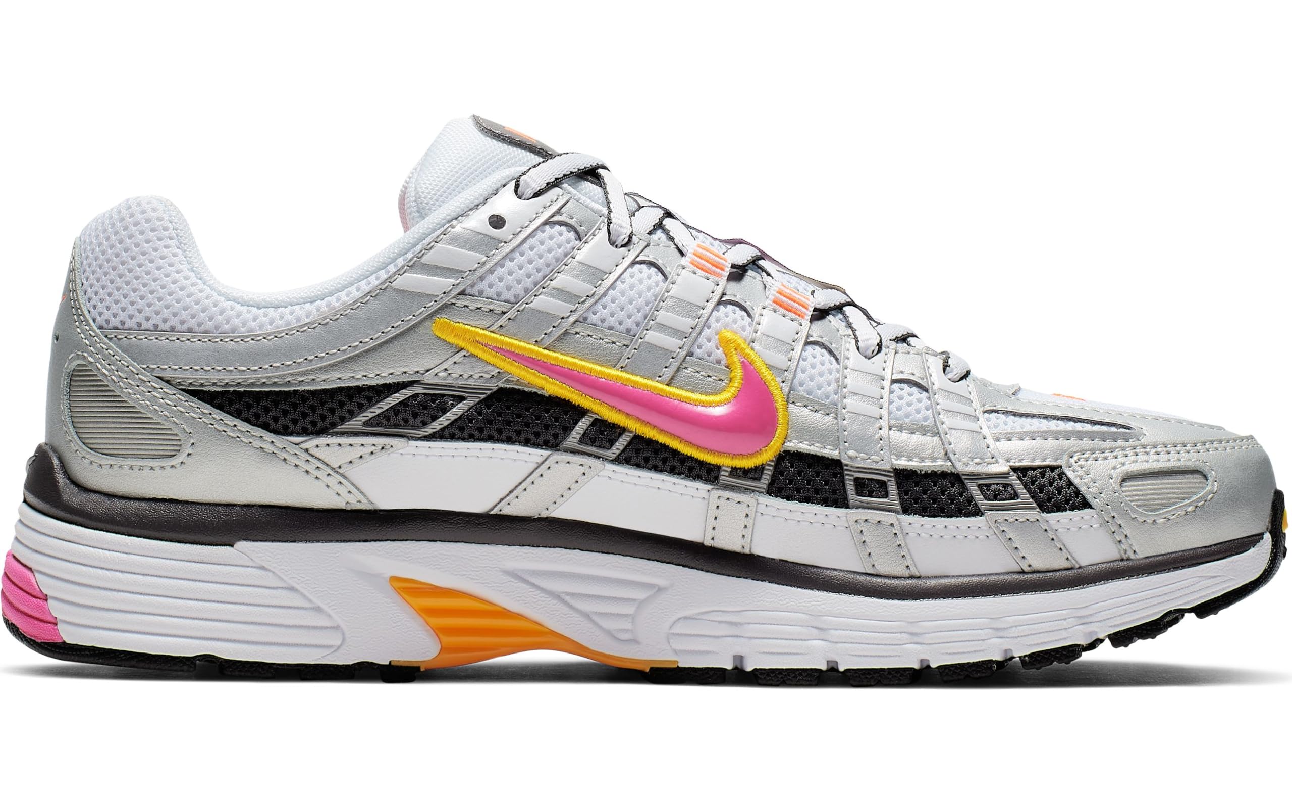 Nike Women's Running Shoes Sneakers - White Laser Fuchsia MTLC Platinum - Size 7.5 AU - Lightweight Comfort for Gym, Workout & Daily Wear