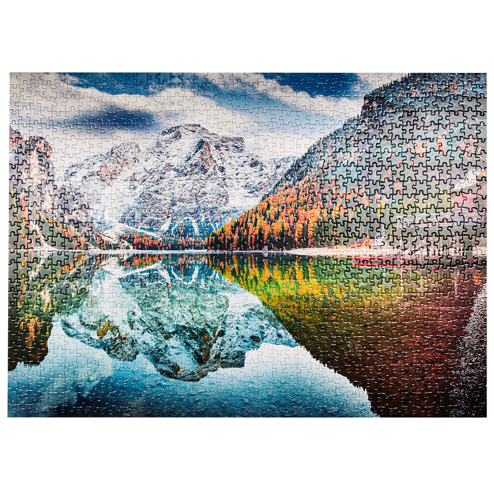 Rocorose 1000-Piece Jigsaw Puzzle - Autumn Scenery of Italian Alps Naturpark - Challenging Floor Puzzle for Kids & Adults - Perfect for Family Game Night & Stress Relief