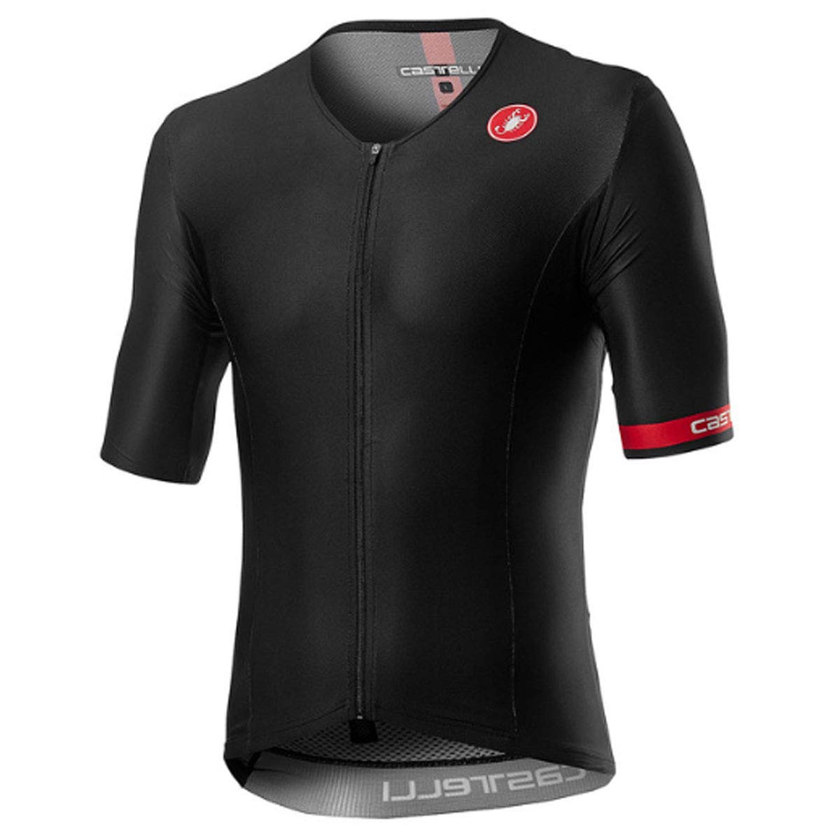 Castelli Men's Free Speed 2 Race Tri Top - High Performance Triathlon Jersey for Cycling & Running (Black, Small) | Ideal for Sprint & Olympic Distance Triathlons