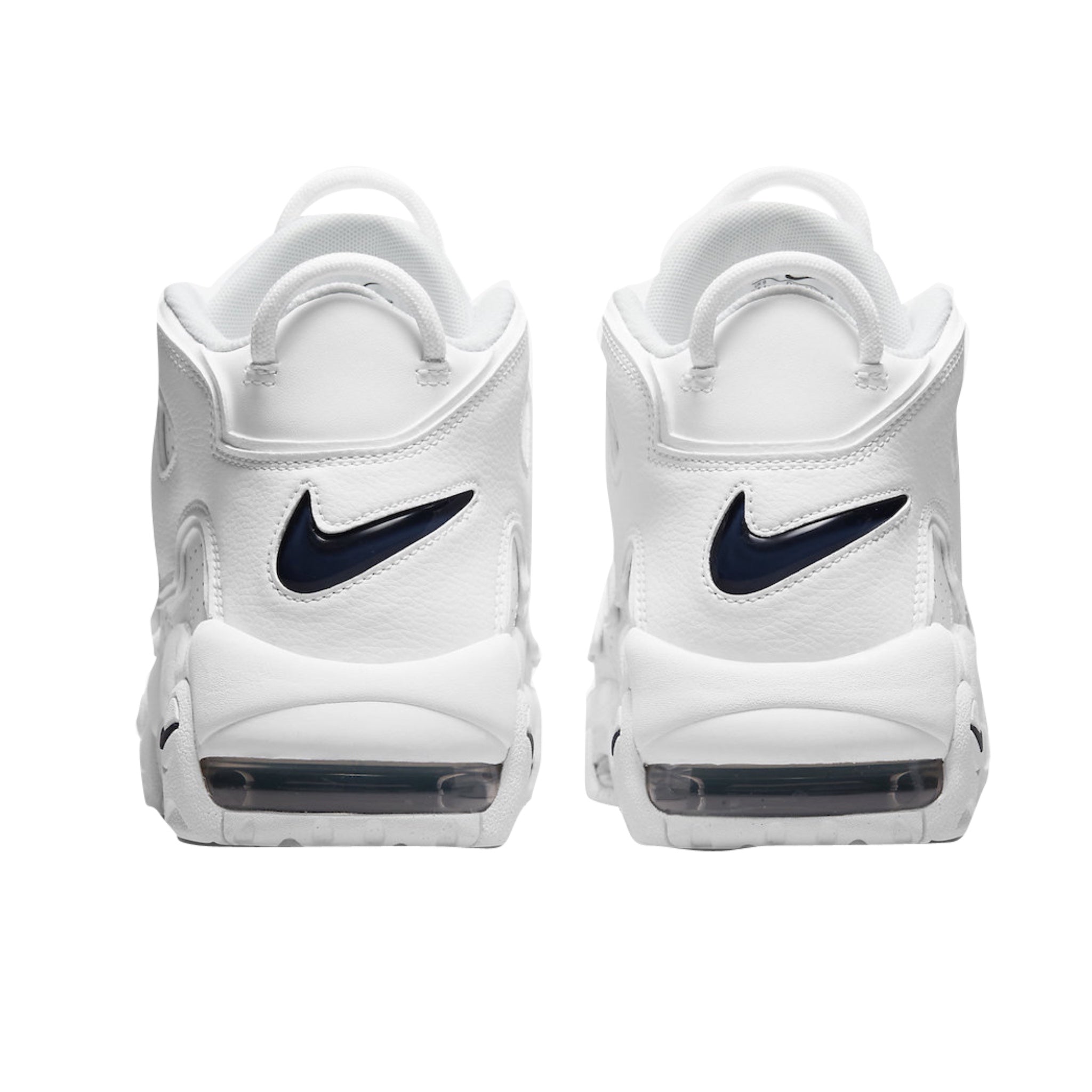 Nike Air More Uptempo White Midnight Navy GS Basketball Shoes for Kids - Perfect for School, Sports & Streetwear Fashion