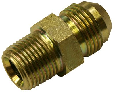 .50 in. Male JIC x .37 in. Male Pipe Swivel Hydraulic Adapter - High Pressure Hydraulic Fitting for Construction, Agriculture & Industrial Equipment
