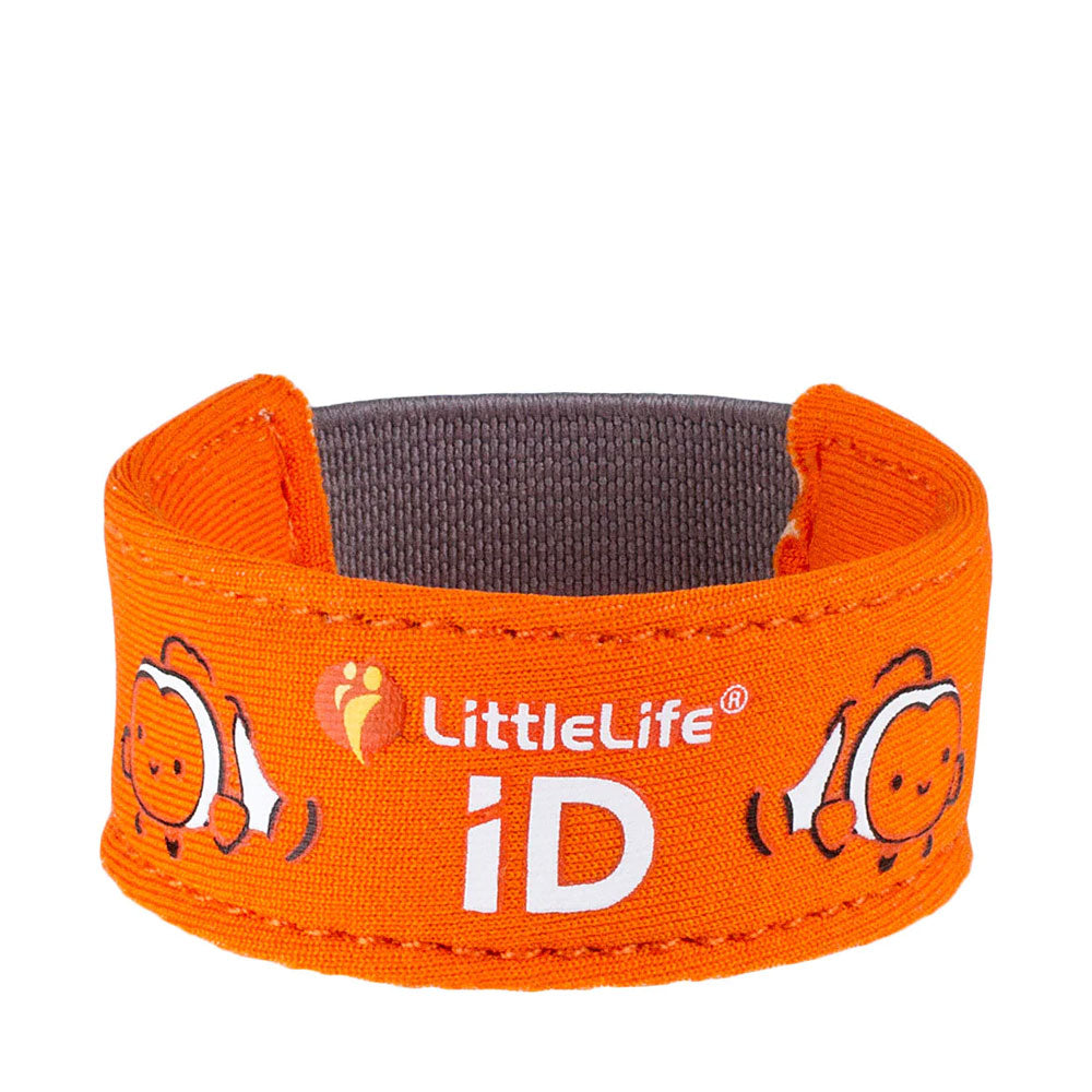 Littlelife Clownfish ID Wristband for Kids - Waterproof Safety Identification Bracelet for Swimming, Beach & Travel