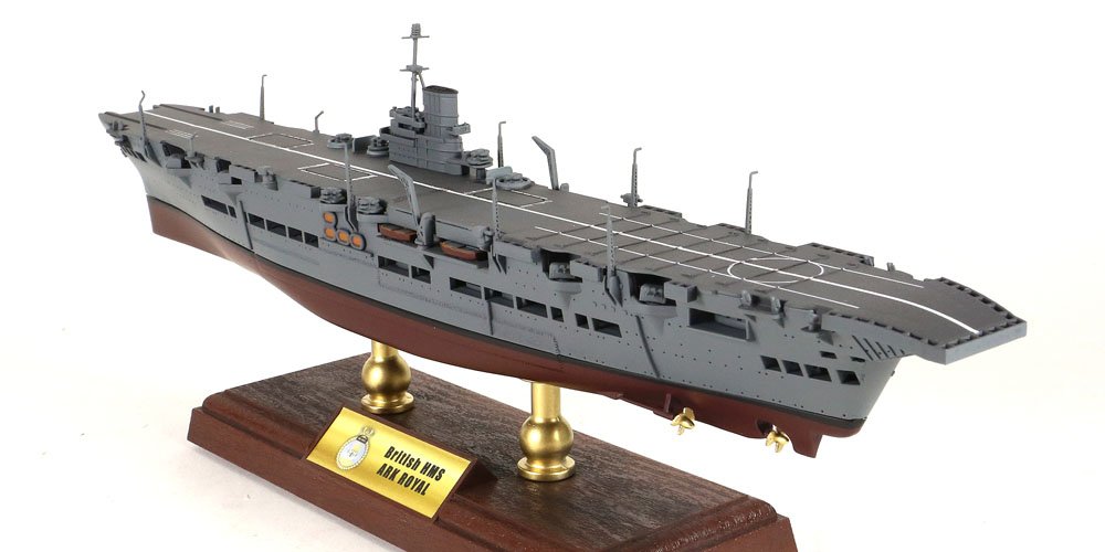 1:700 Scale HMS Ark Royal Aircraft Carrier Model Kit - Premium British Navy Warship for Collectors & History Enthusiasts - Perfect for Display, DIY Projects & Military History Education